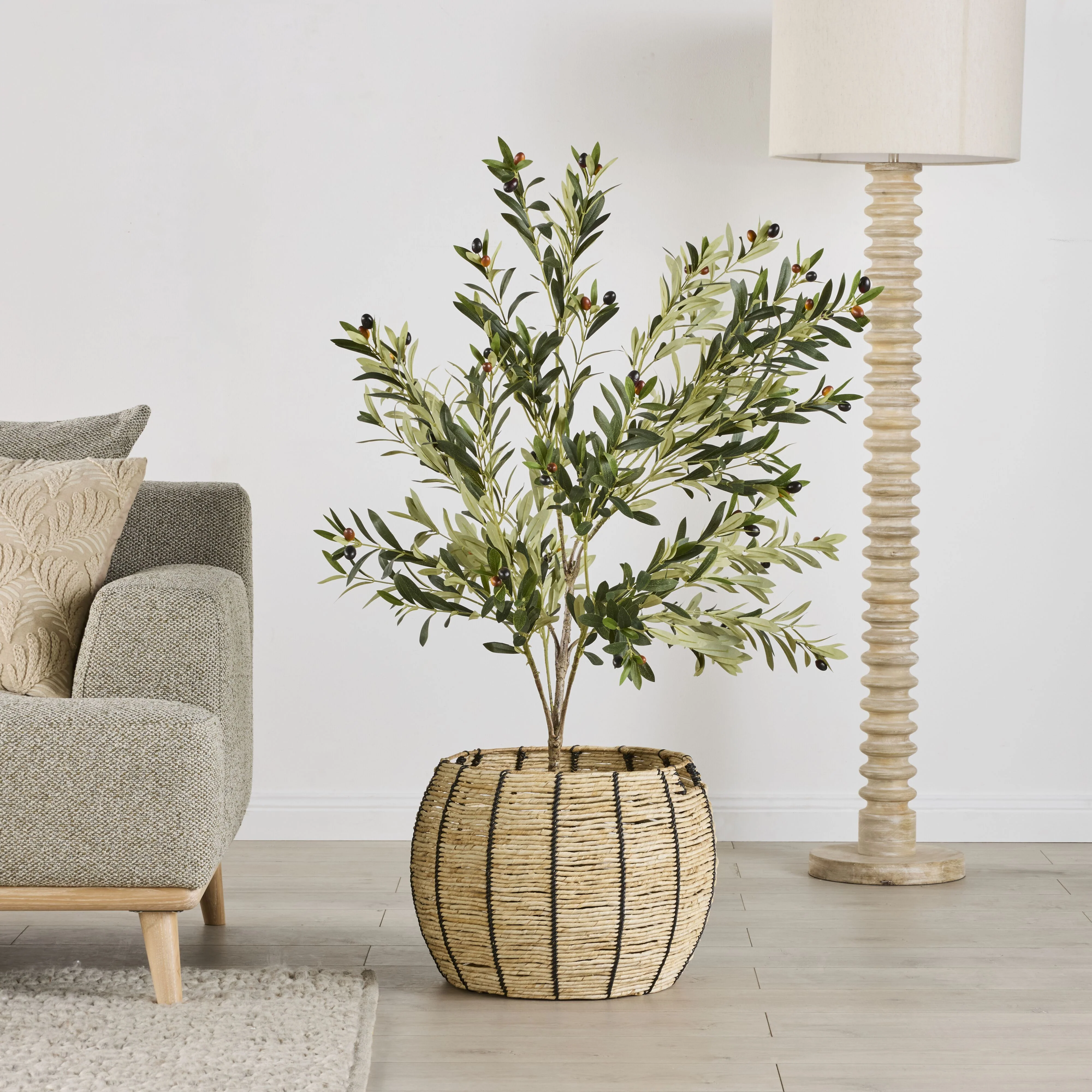 Serra Stripe Basket Large - Image 5