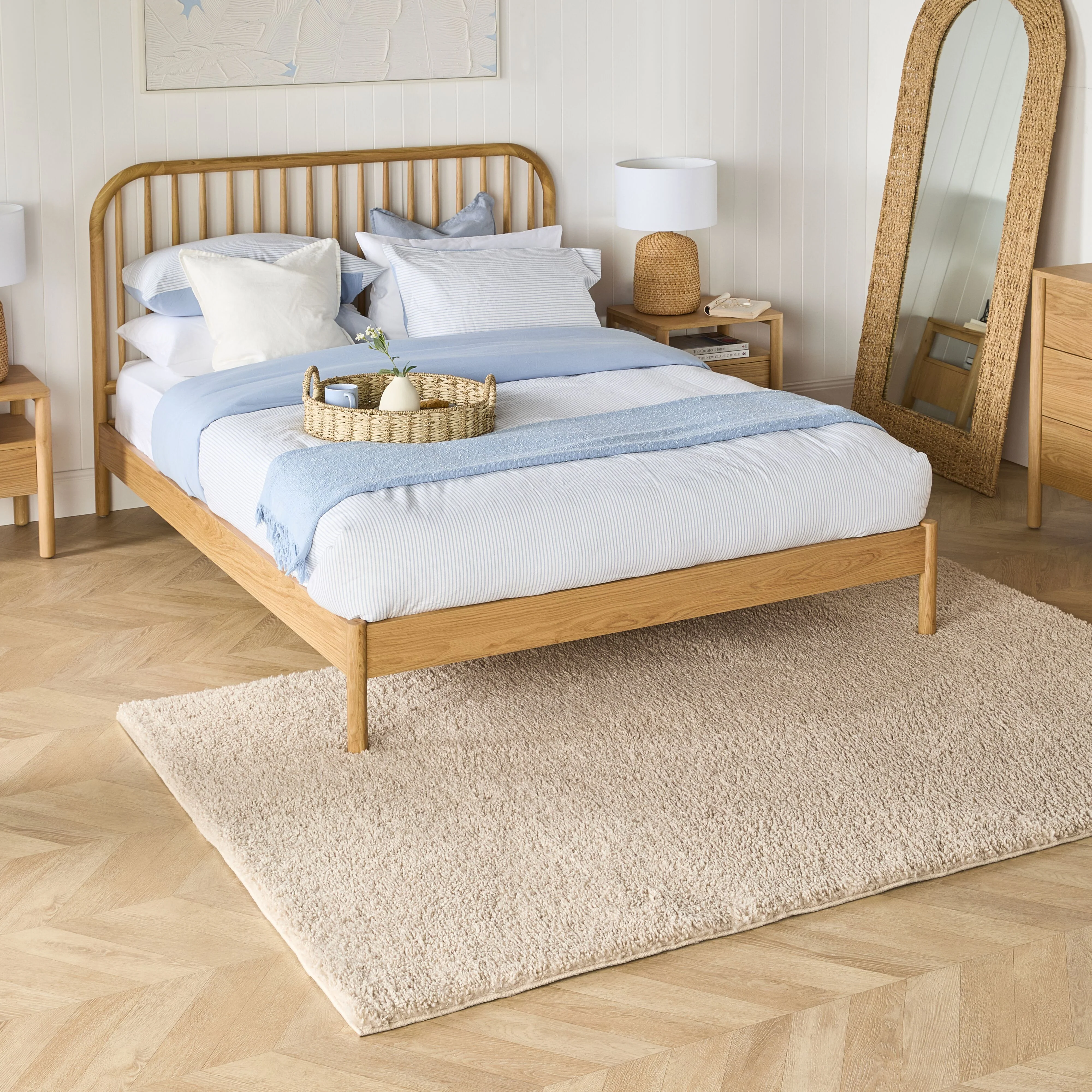 Shaggy Loop Pile Rug Latte 150x240cm - Image 4
