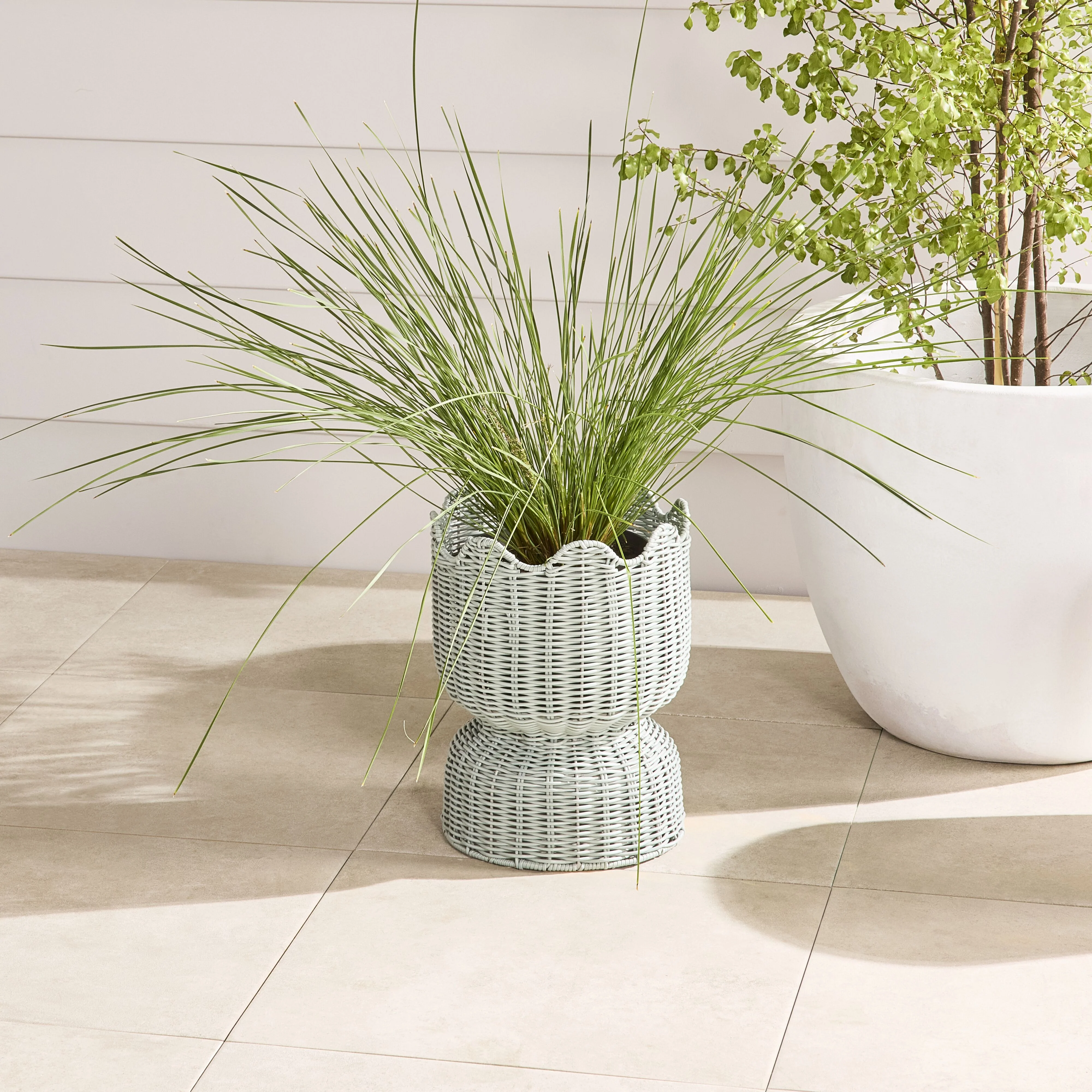 Sidney Woven Planter Small Mist - Image 5