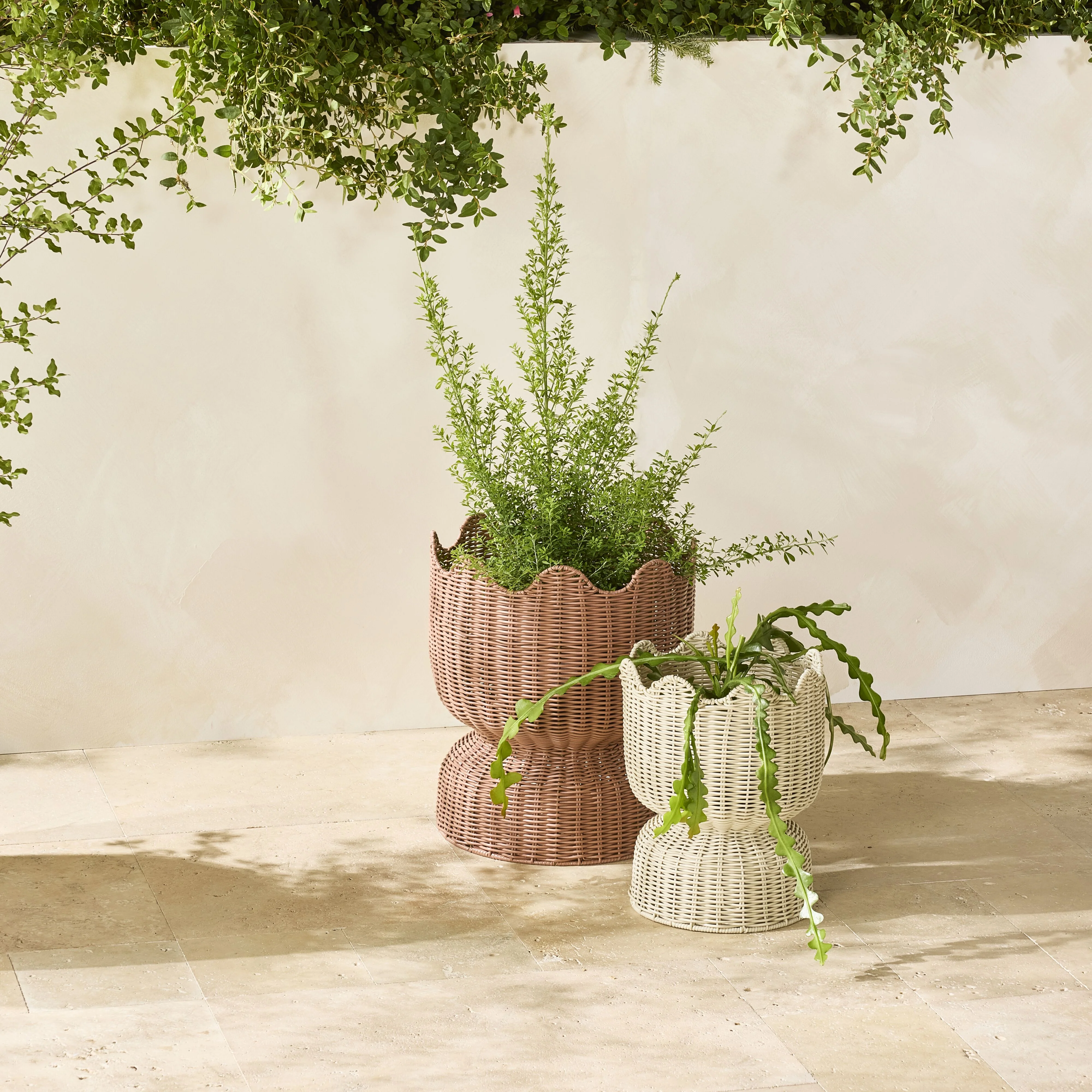 Sidney Woven Planter Large Clay - Image 5