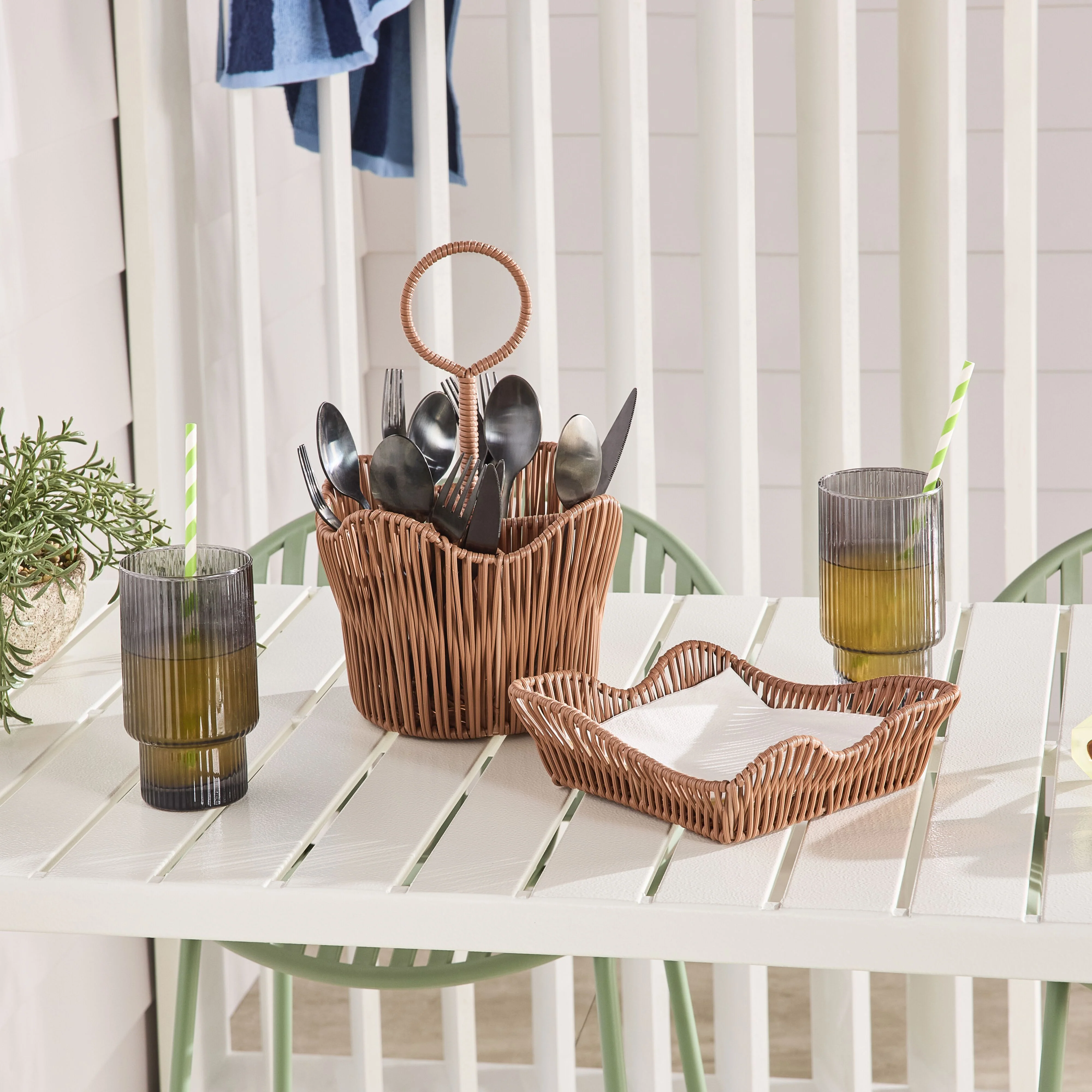 Sidney Woven Utensil Holder - Image 2