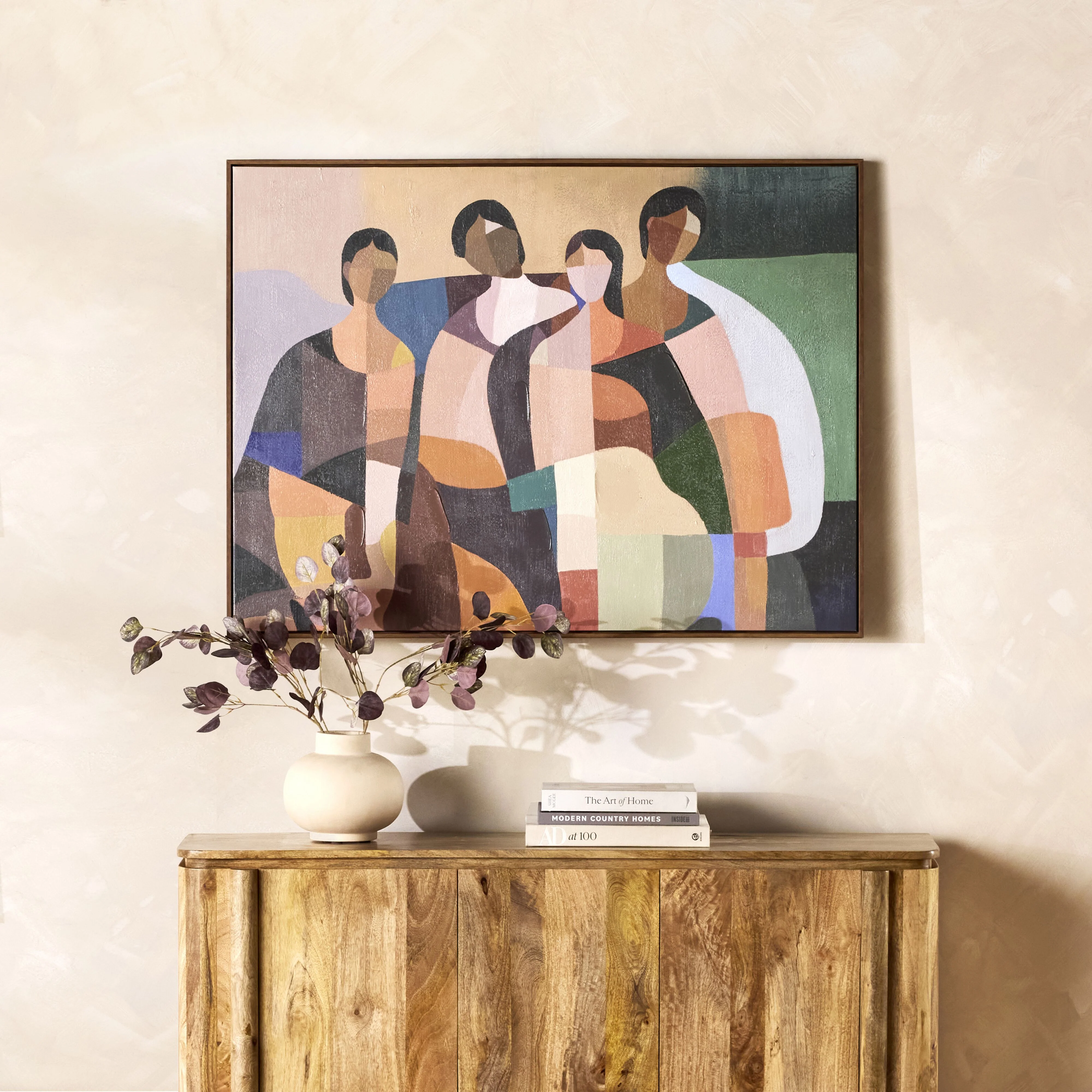 Sisterhood Framed Textured Print 120x90cm - Image 3