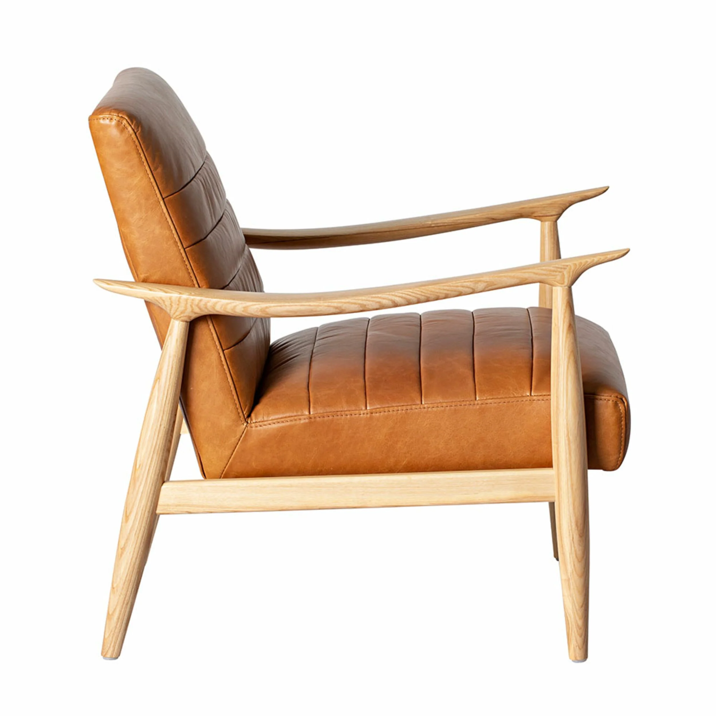 Sloan Leather Occasional Chair Dakota Vintage Brown - Image 3