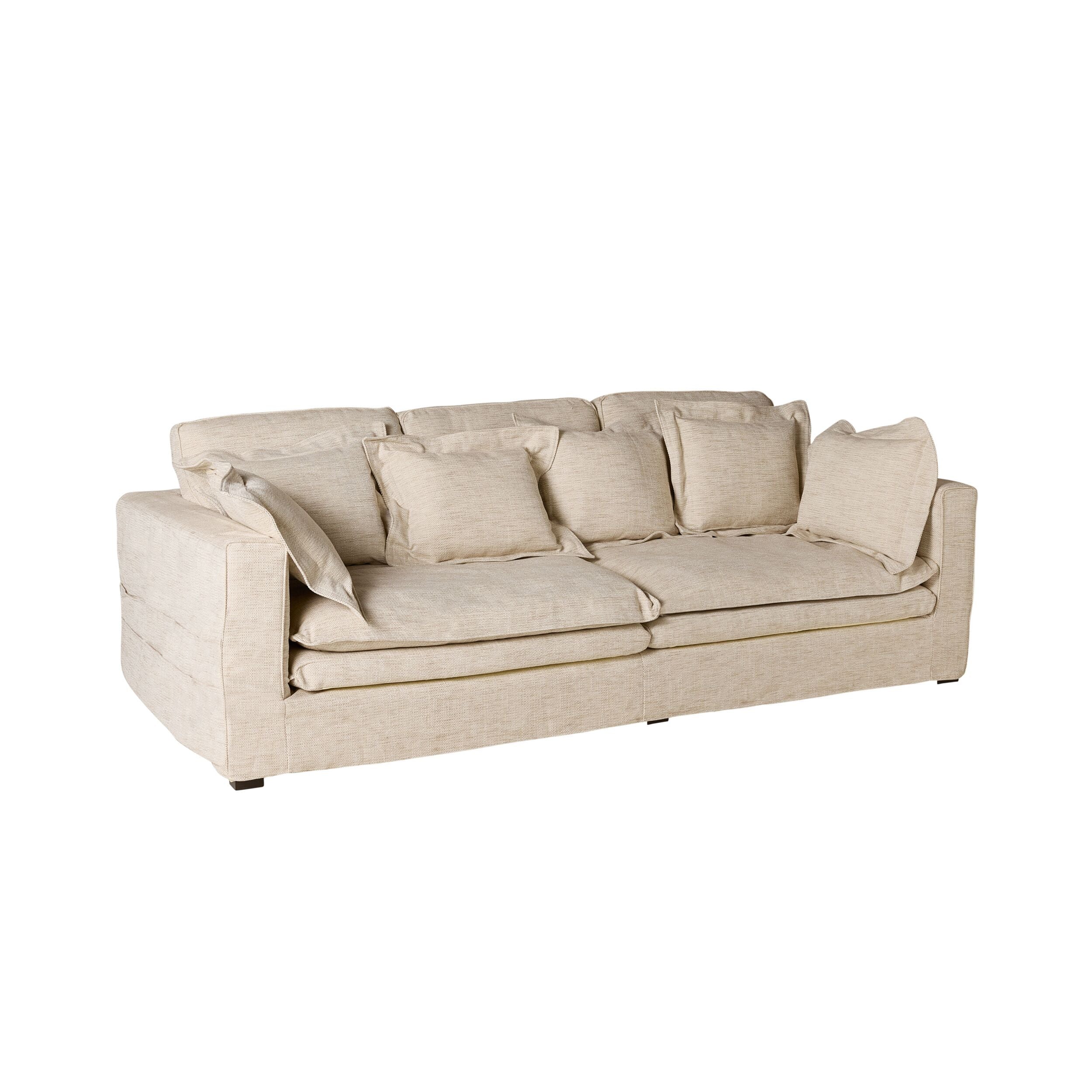 Slouch 3 Seater Sofa Natural Weave - Image 2