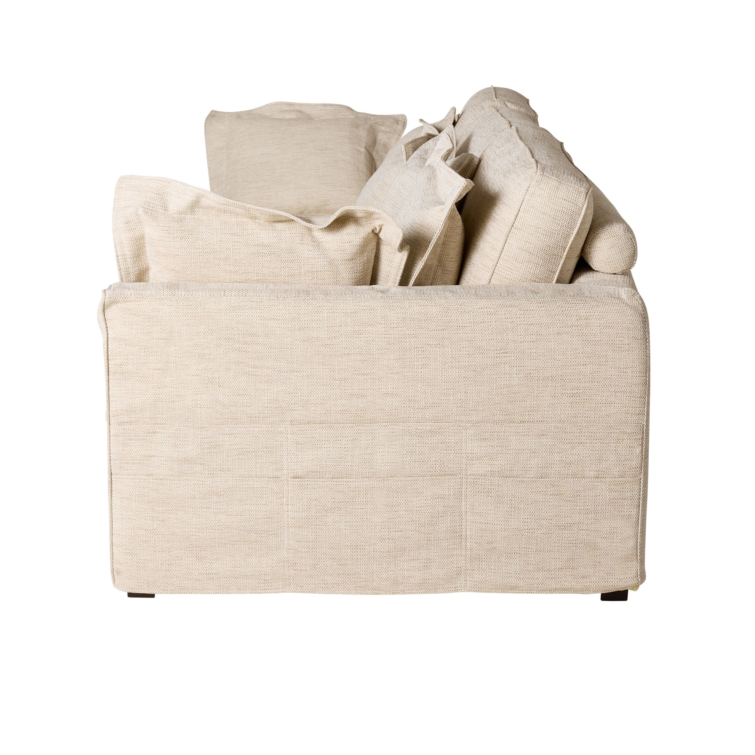 Slouch 3 Seater Sofa Natural Weave - Image 3