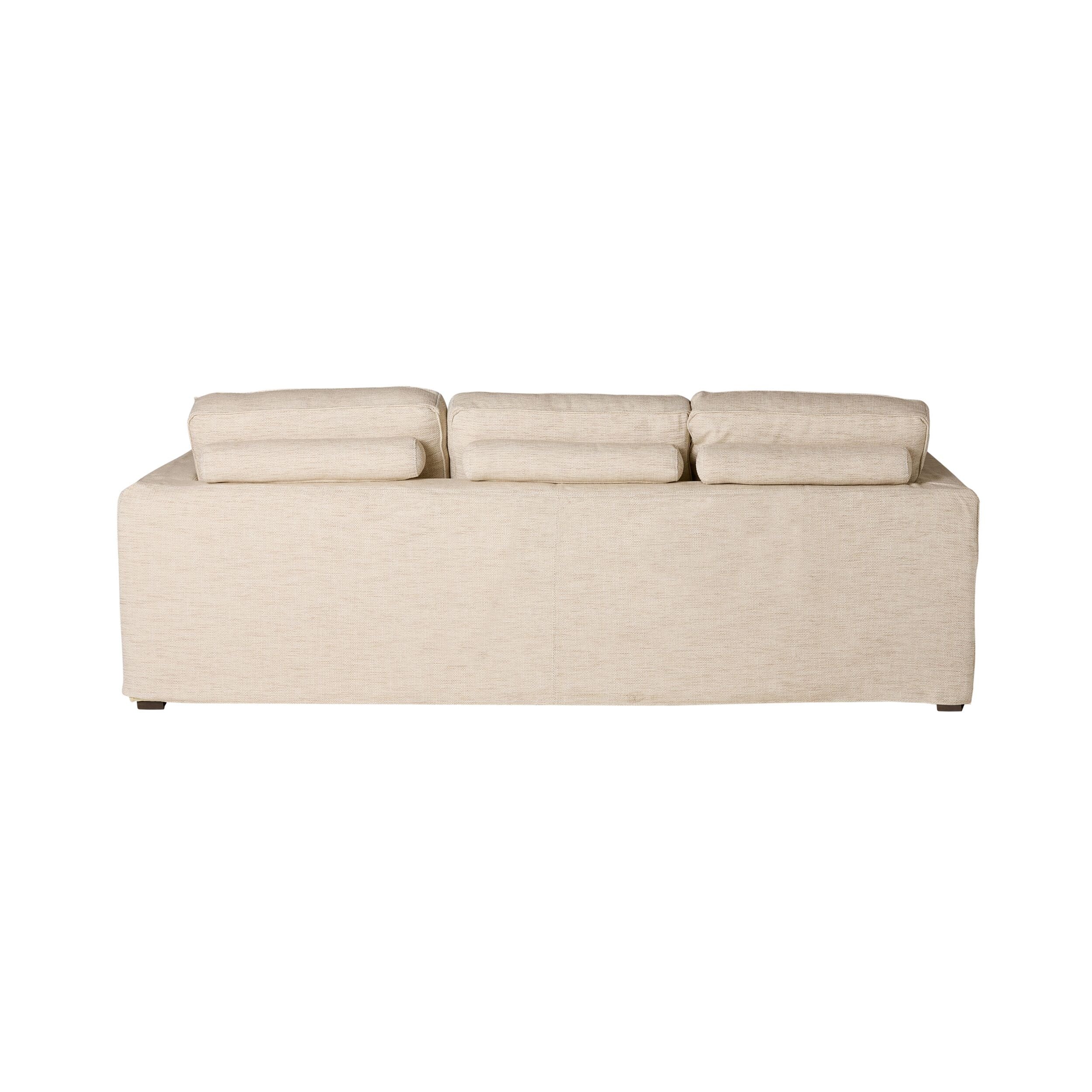 Slouch 3 Seater Sofa Natural Weave - Image 4
