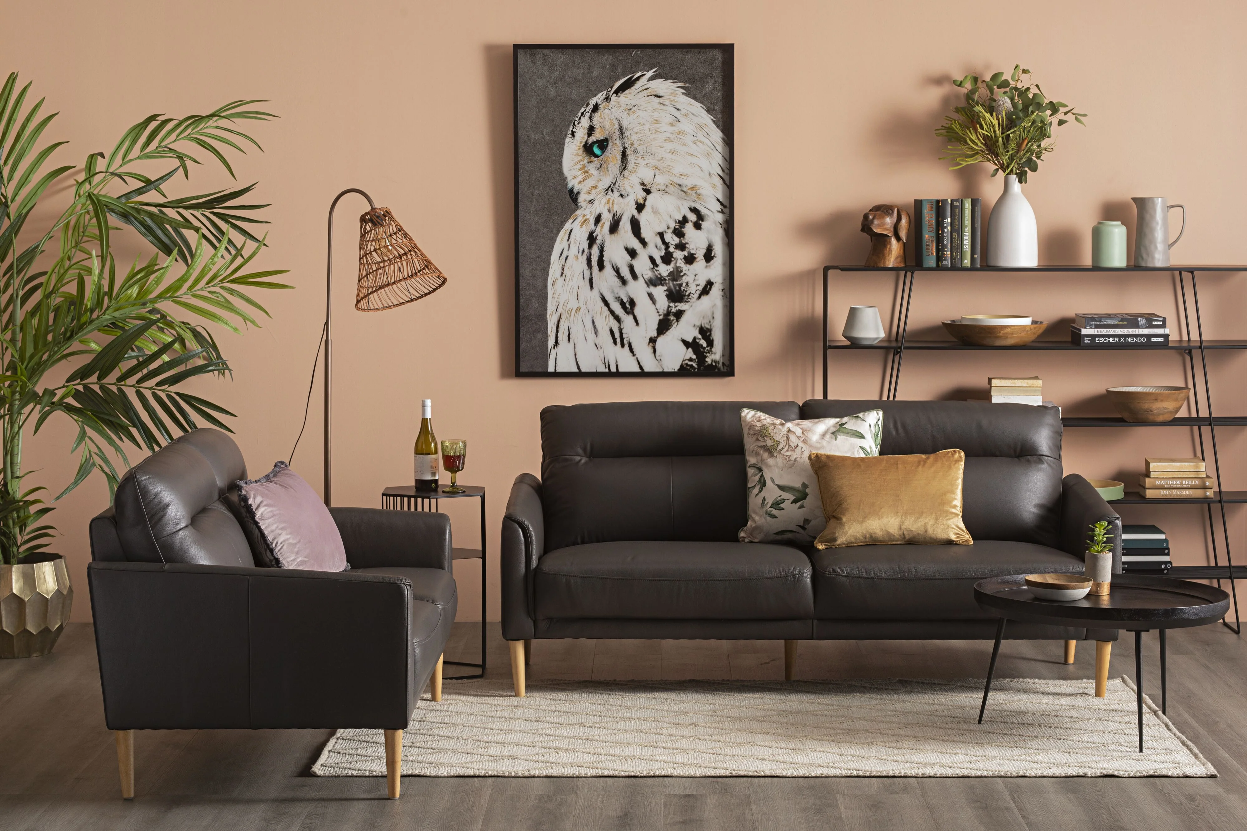 Snow Owl Framed Print 120x80cm - Image 8