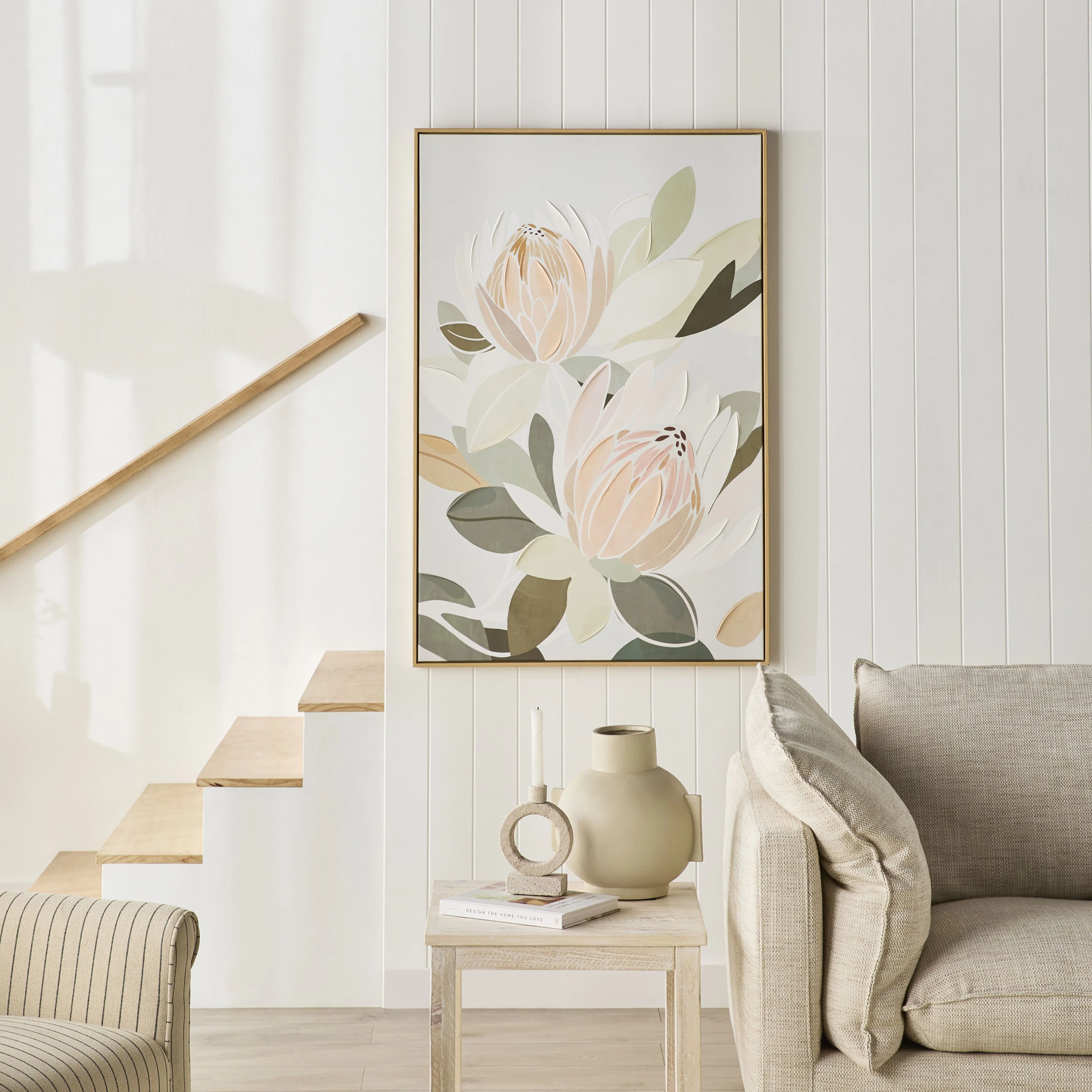 Soft Native Framed Canvas Print 80x120cm - Image 4