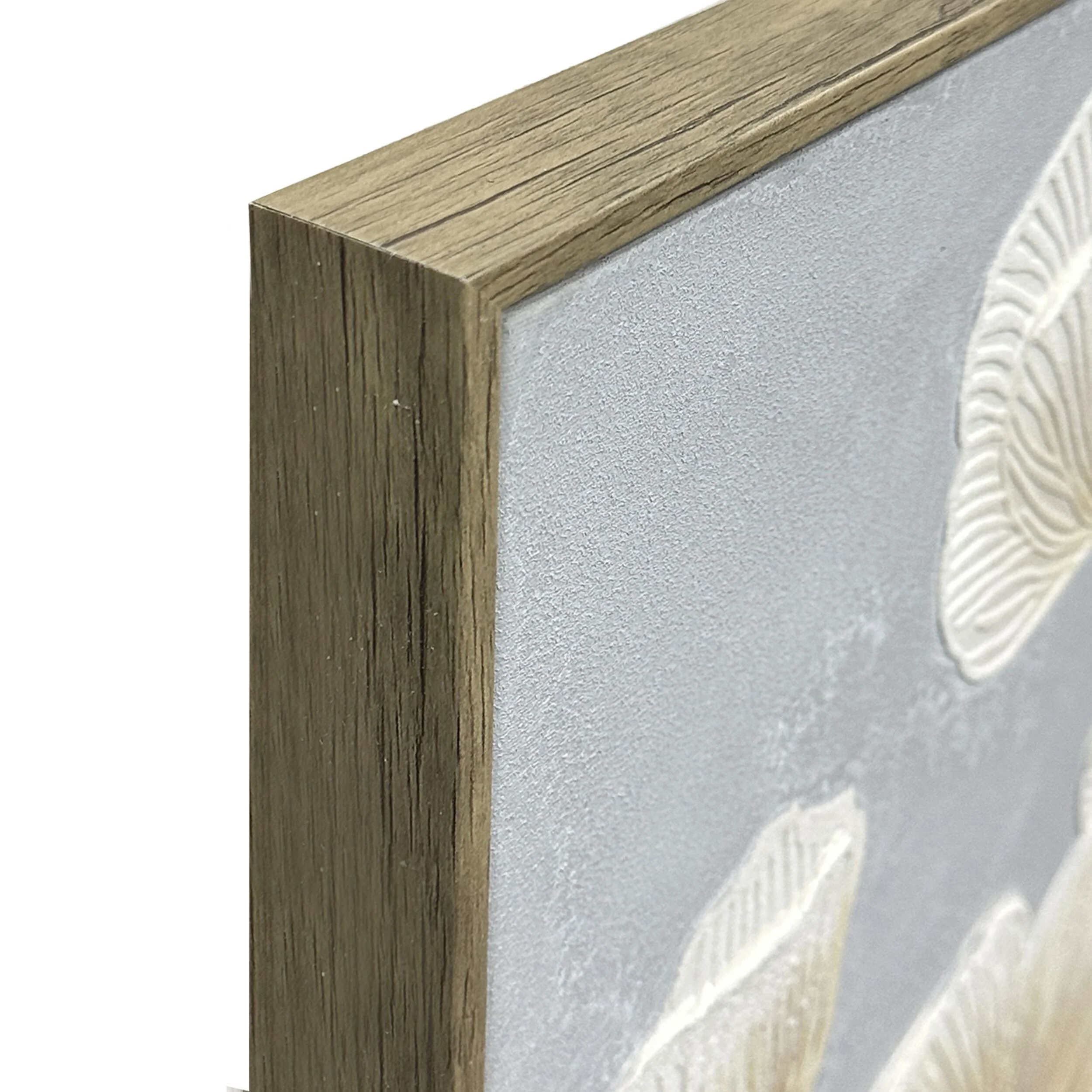 Soft Petals Framed Textured Print 100x60cm - Image 2