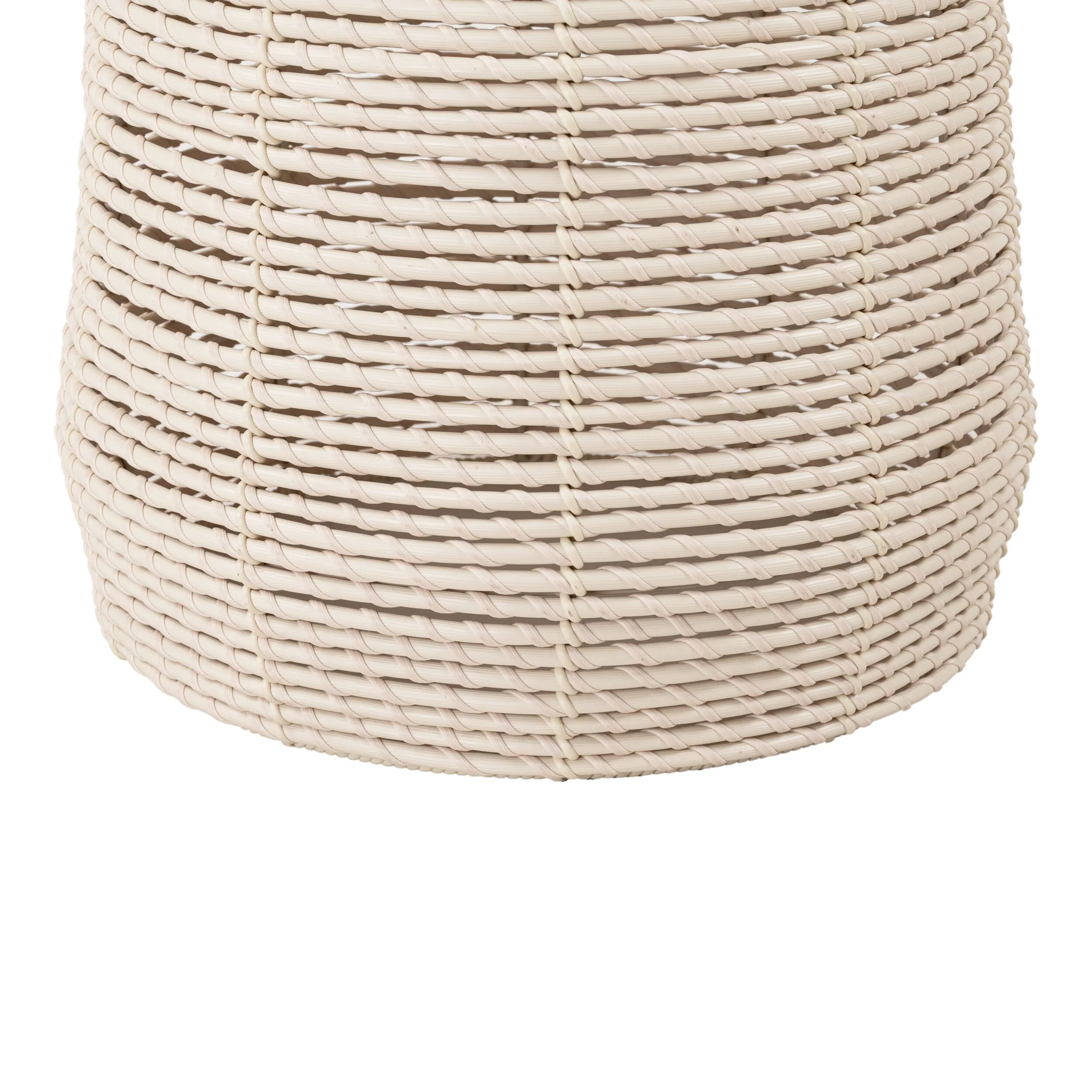 Solana Woven Side Table White Wash - Image 3