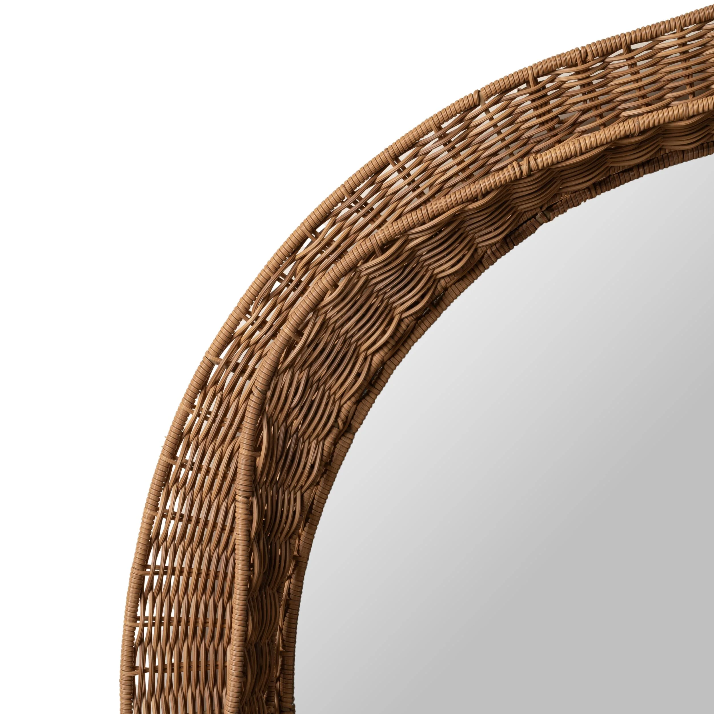 Solene Woven Layered Frame Mirror 100cm - Image 2
