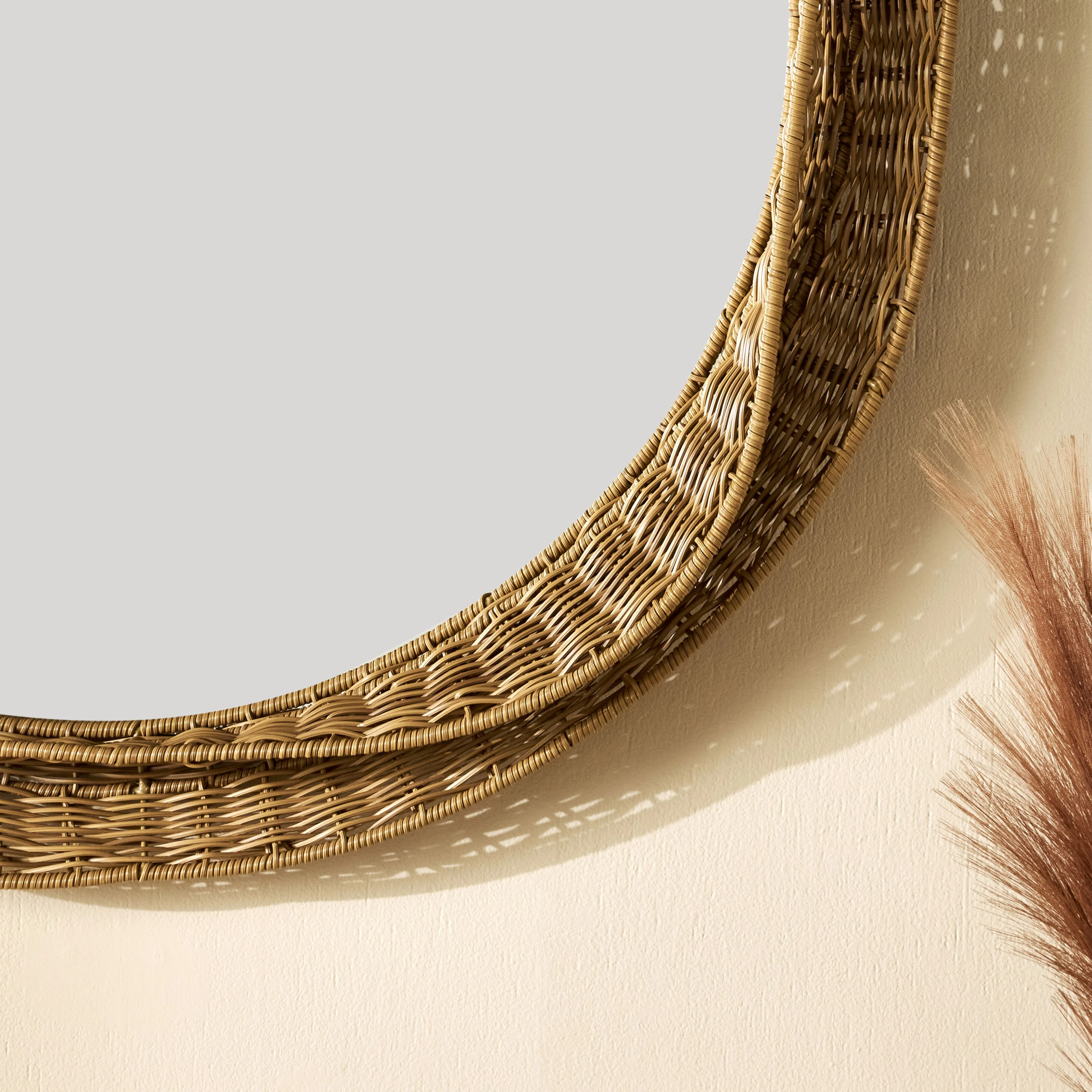 Solene Woven Layered Frame Mirror 100cm - Image 4