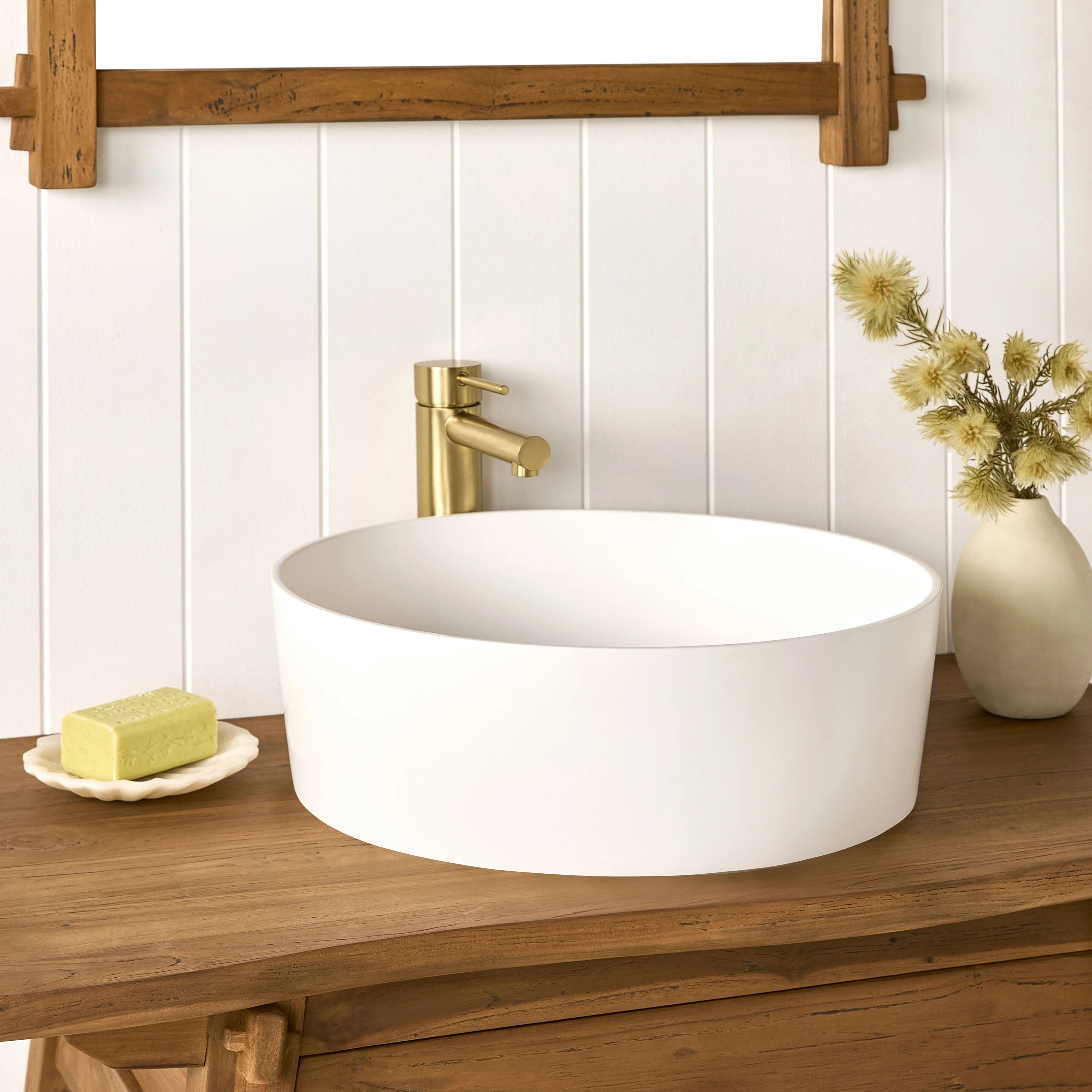 Solid Surface Round Basin 432X432X125mm - Image 5
