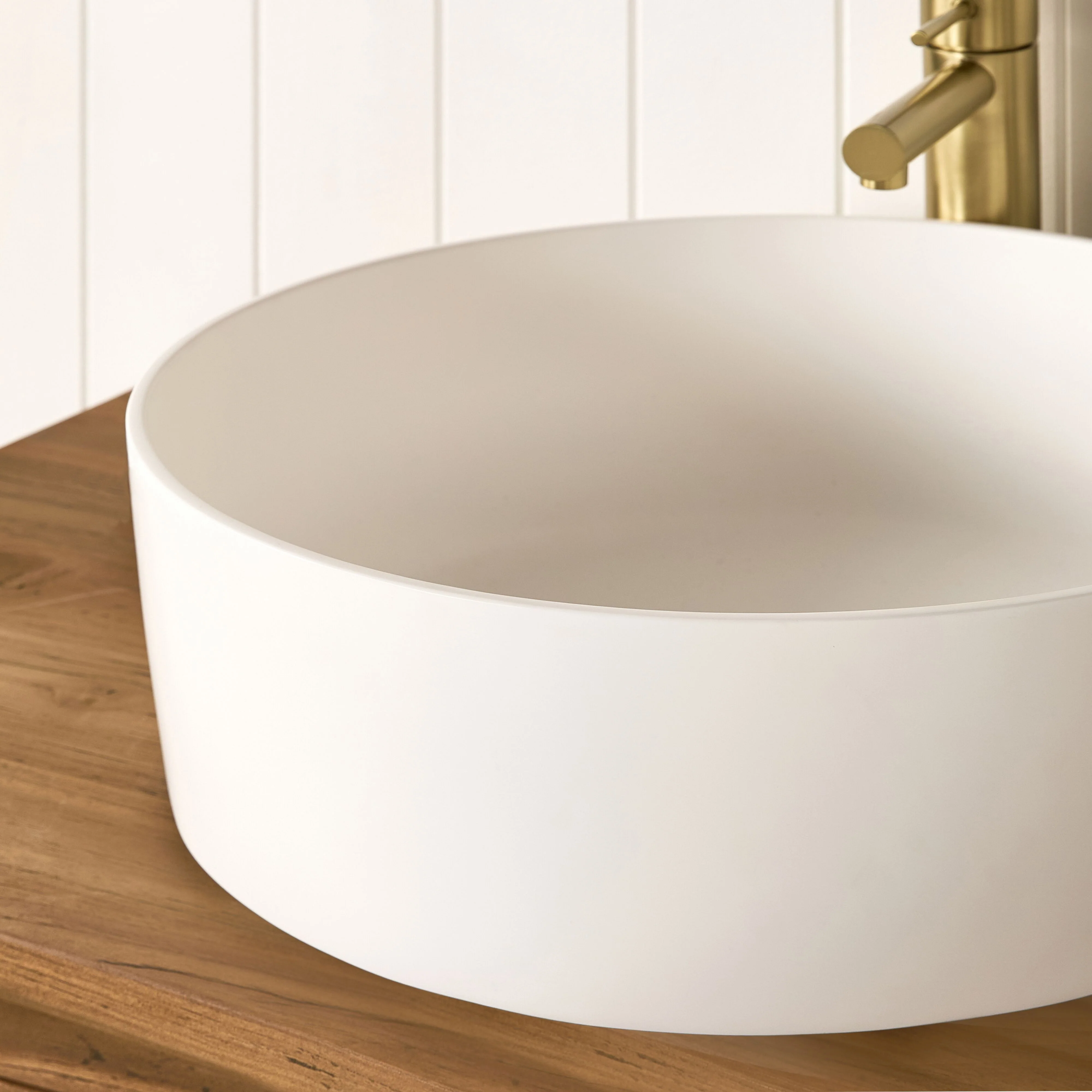 Solid Surface Round Basin 432X432X125mm - Image 6