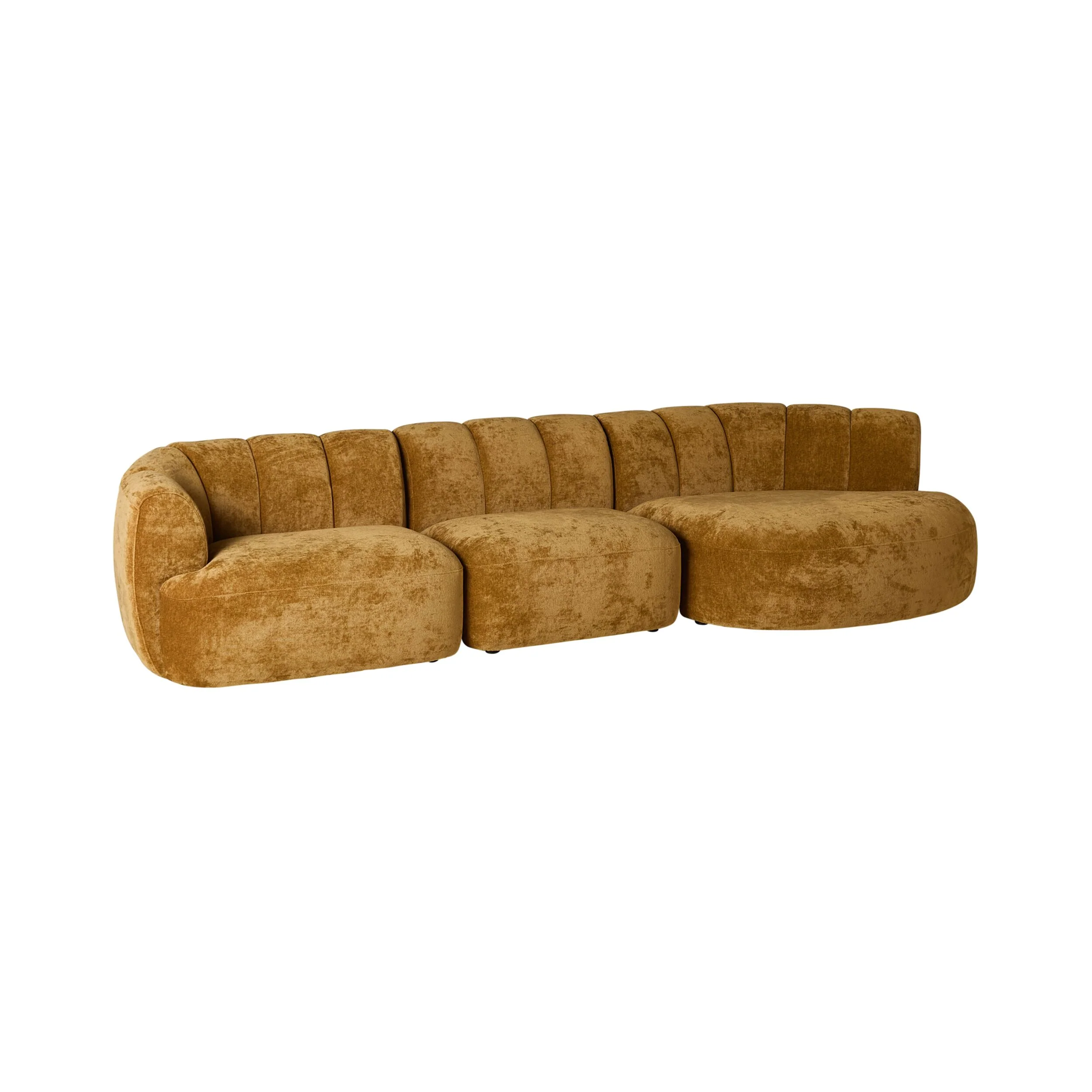 Solstice 3 Seater Sofa Honey Gold - Image 2