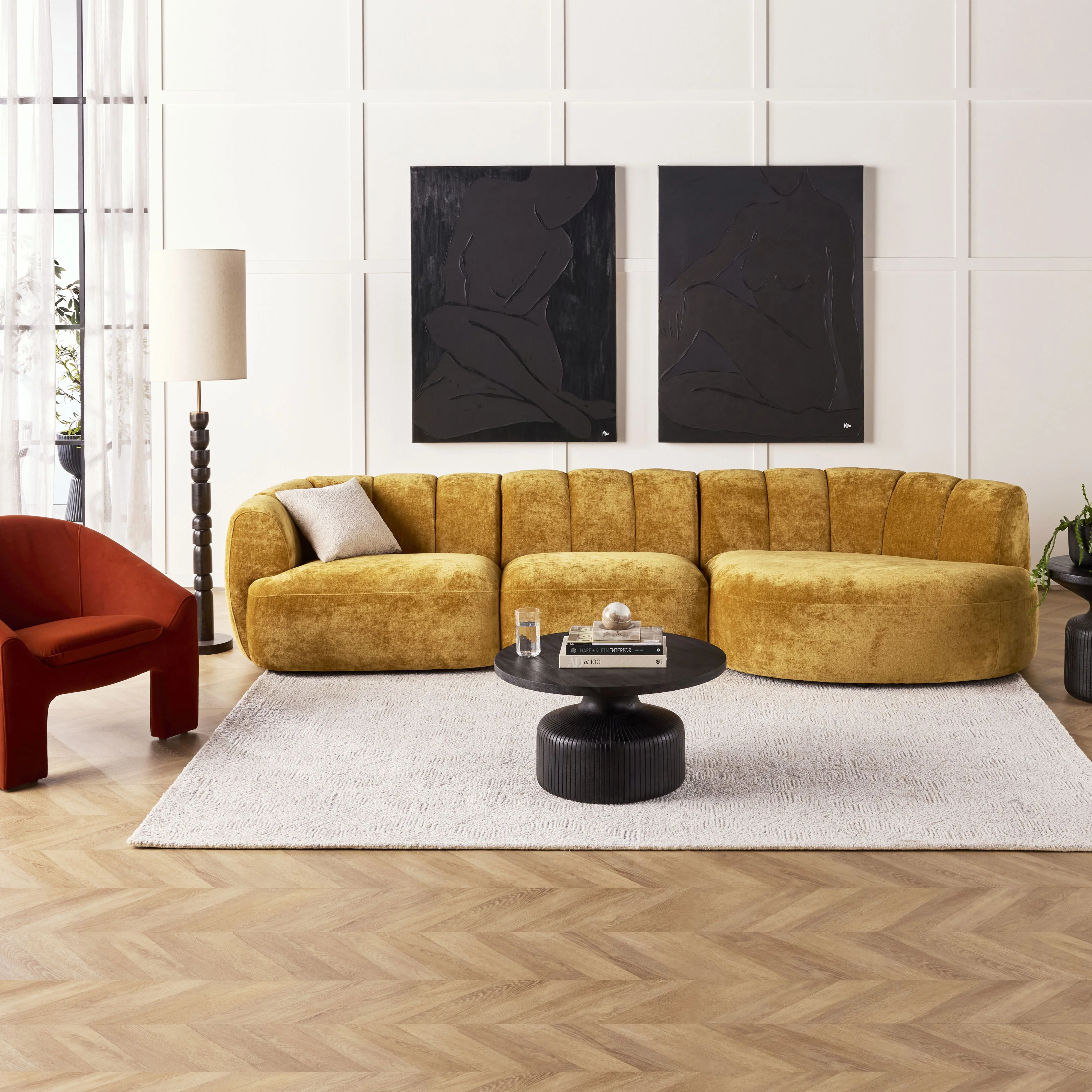 Solstice 3 Seater Sofa Honey Gold - Image 7