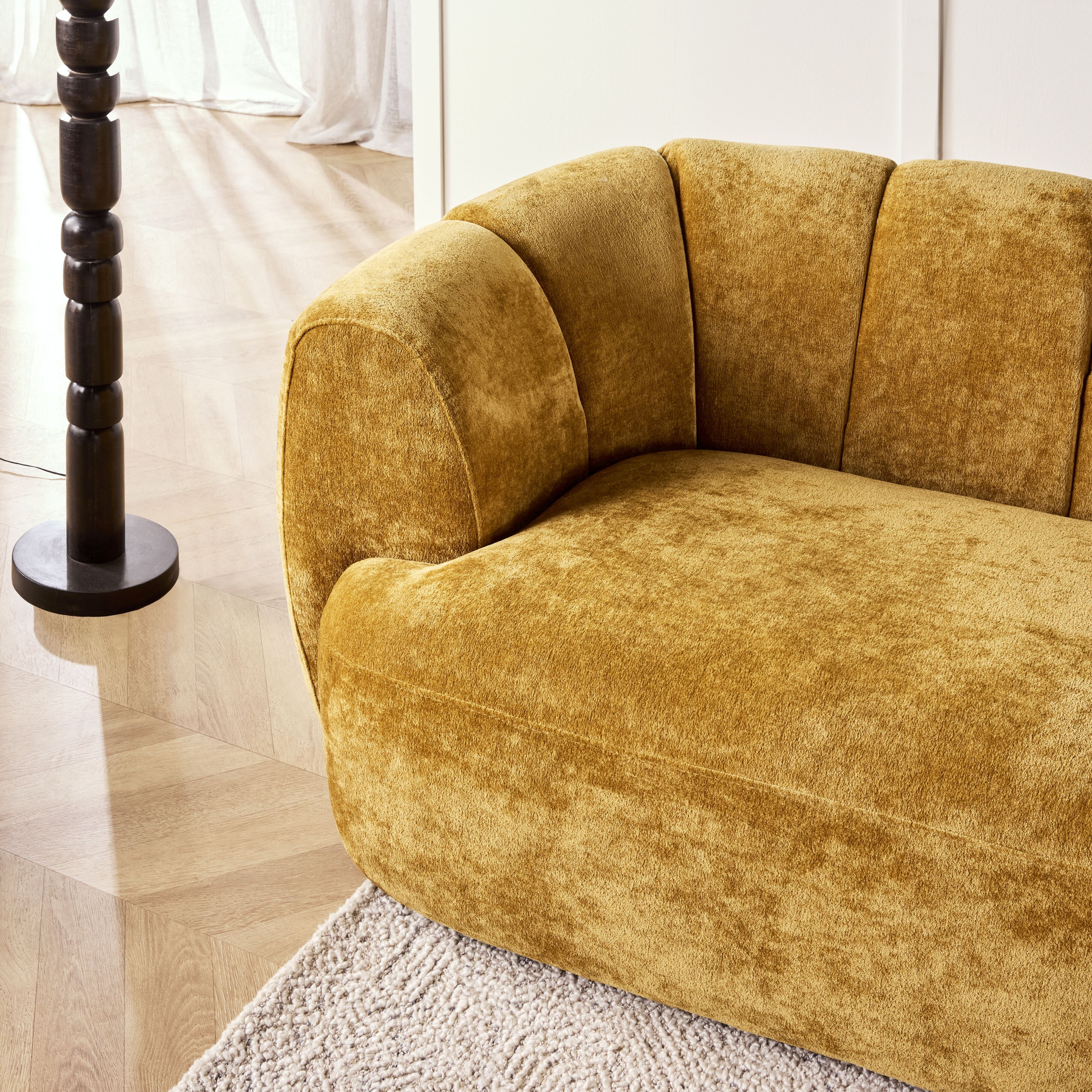 Solstice 3 Seater Sofa Honey Gold - Image 9