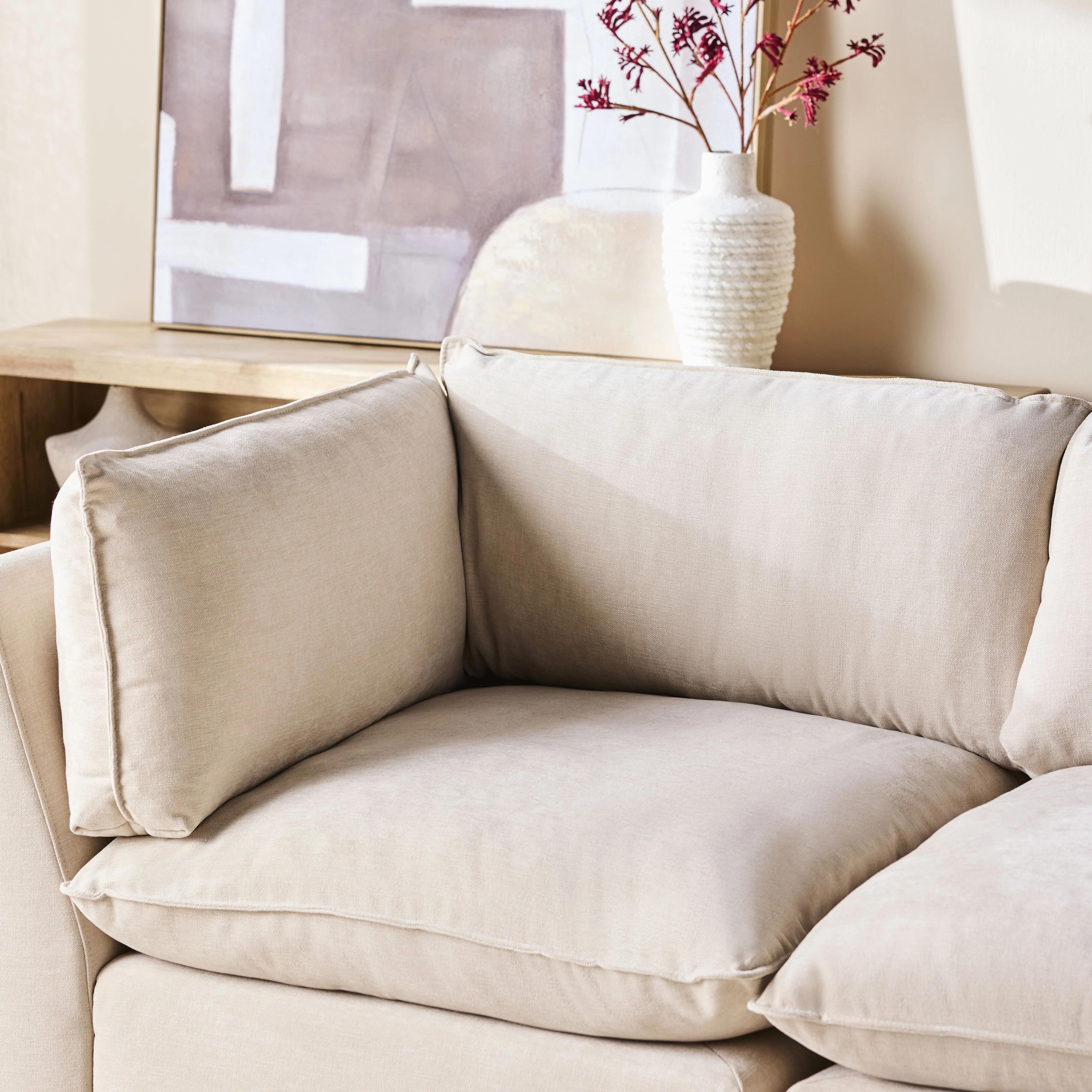 Sora 2 Seater Sofa Ivory - Image 11
