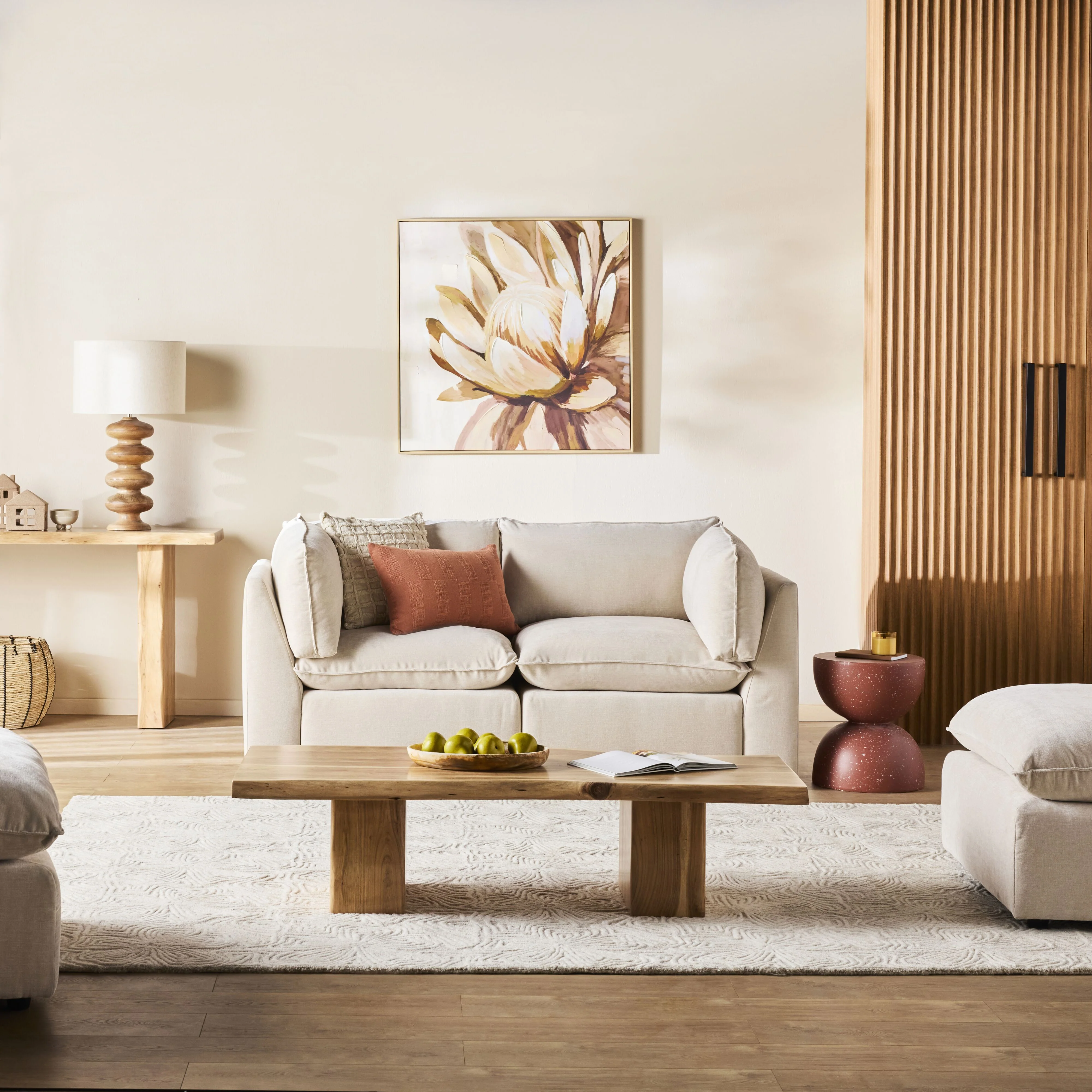 Sora 2 Seater Sofa Ivory - Image 6