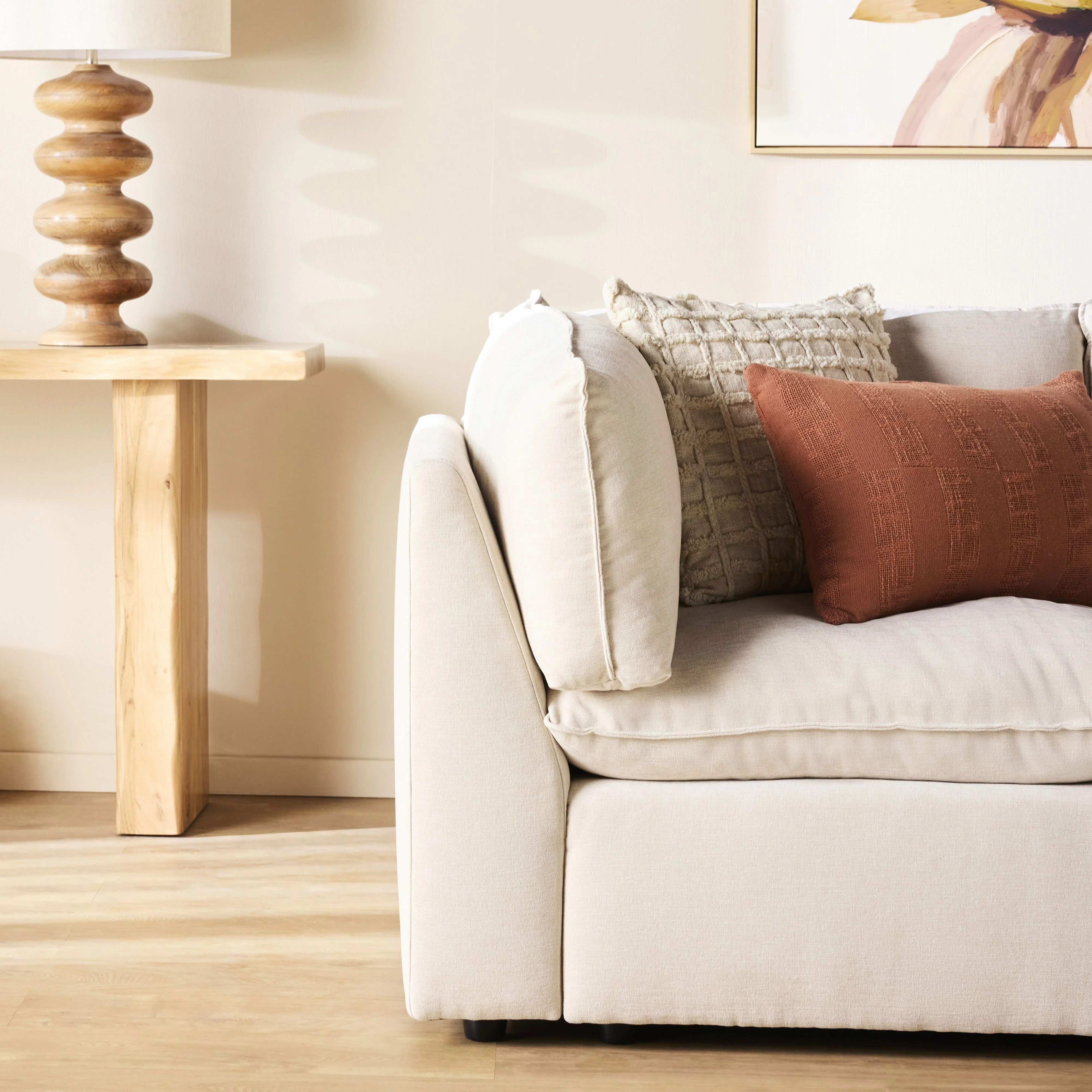 Sora 2 Seater Sofa Ivory - Image 8