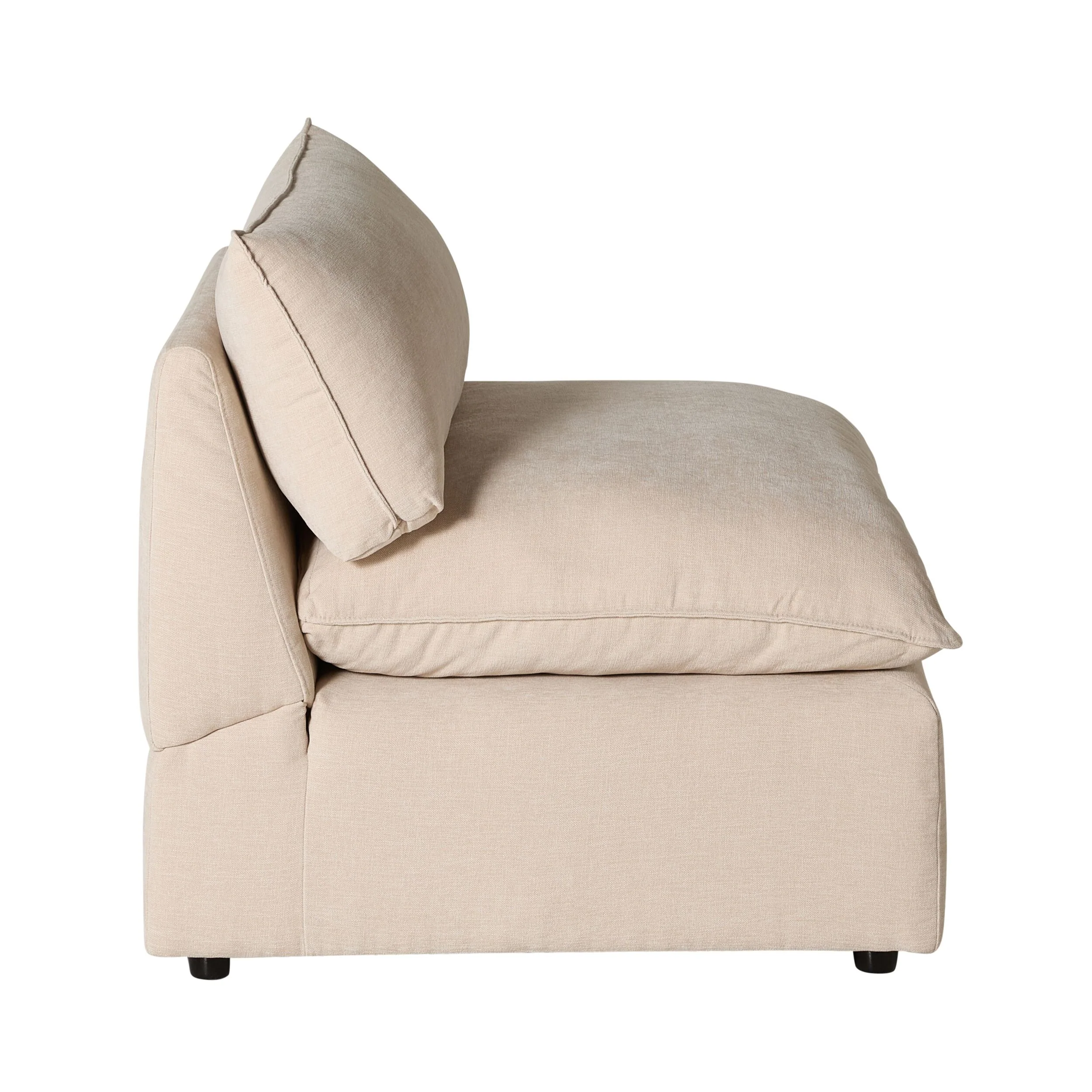 Sora Armless Sofa Ivory - Image 3