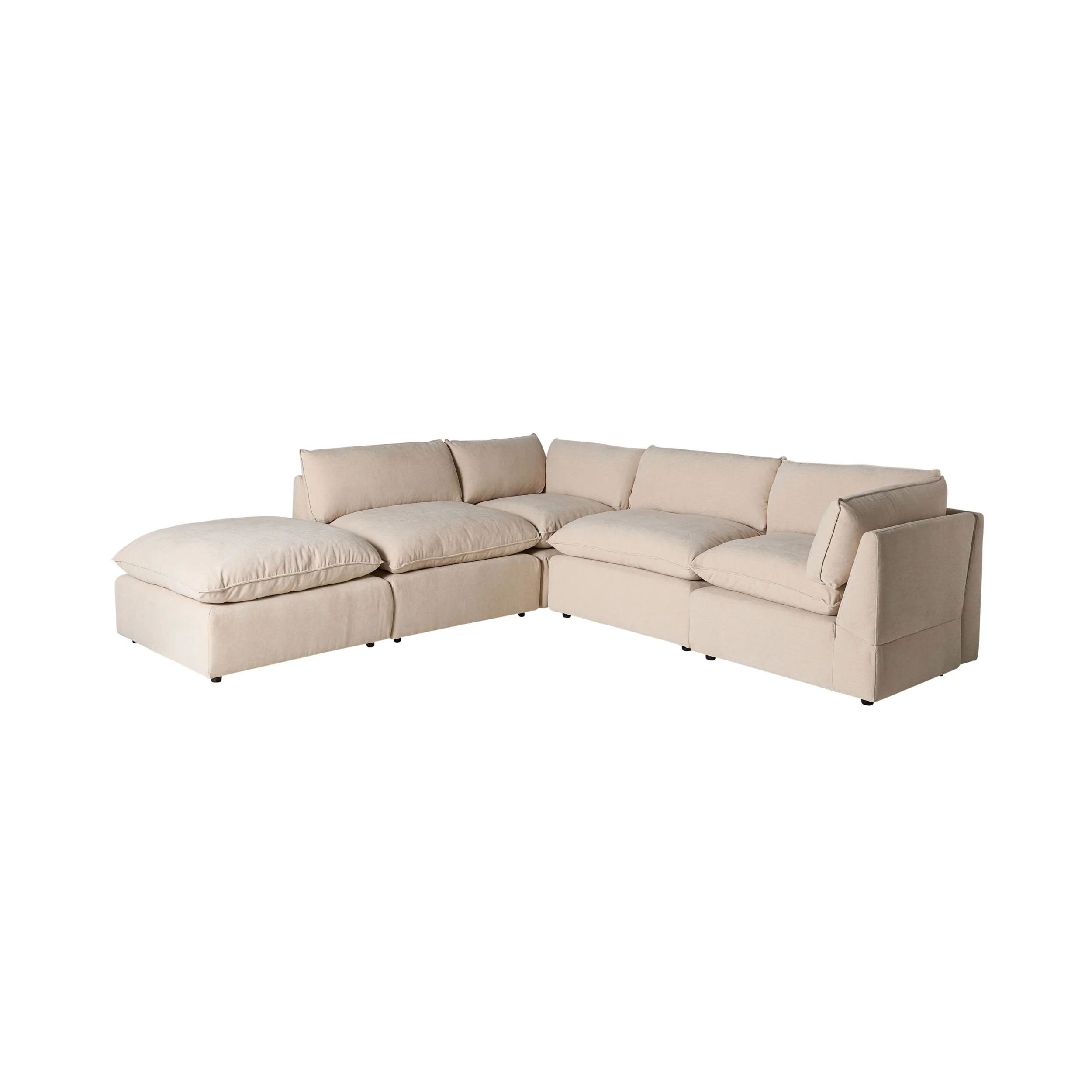 Sora Corner Sofa Ivory - Image 2