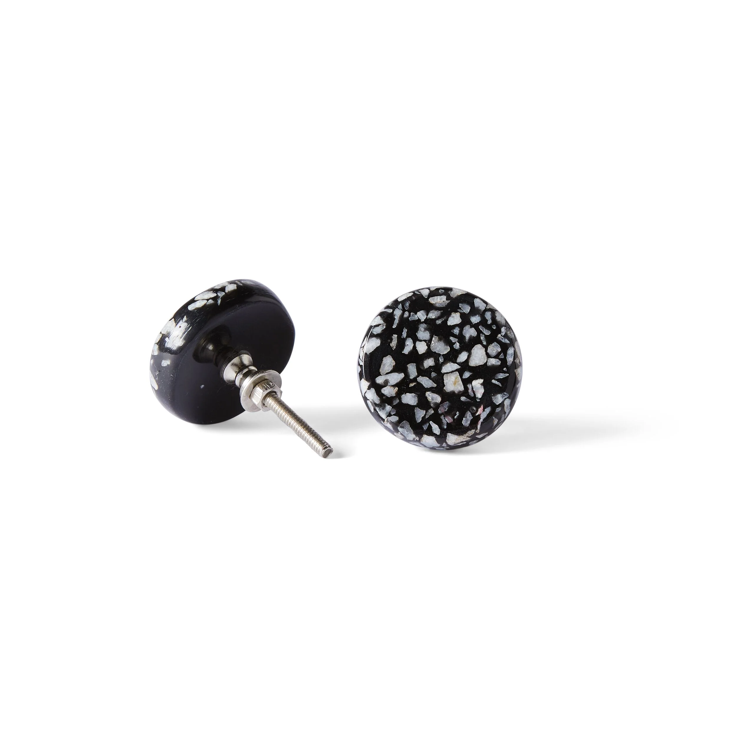 Speckle Black and White Knob 4.4cm - Image 3
