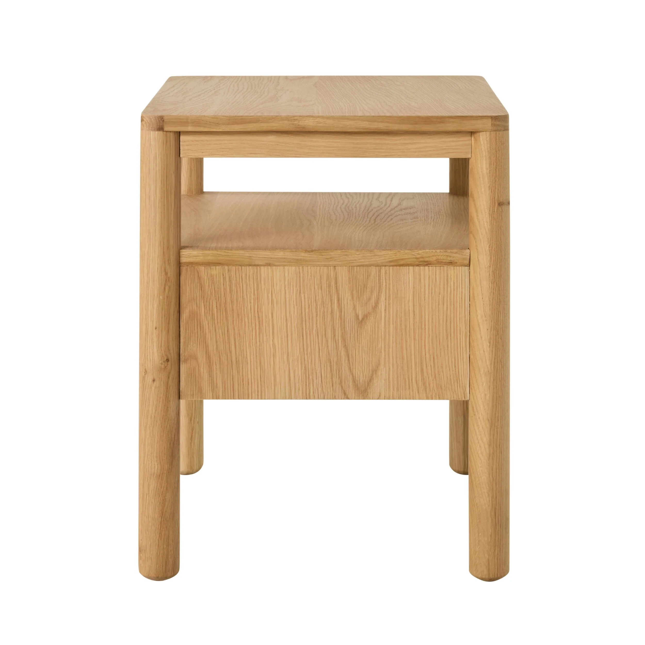 Spintara 1 Drawer Bedside Table Light Oak - Image 4