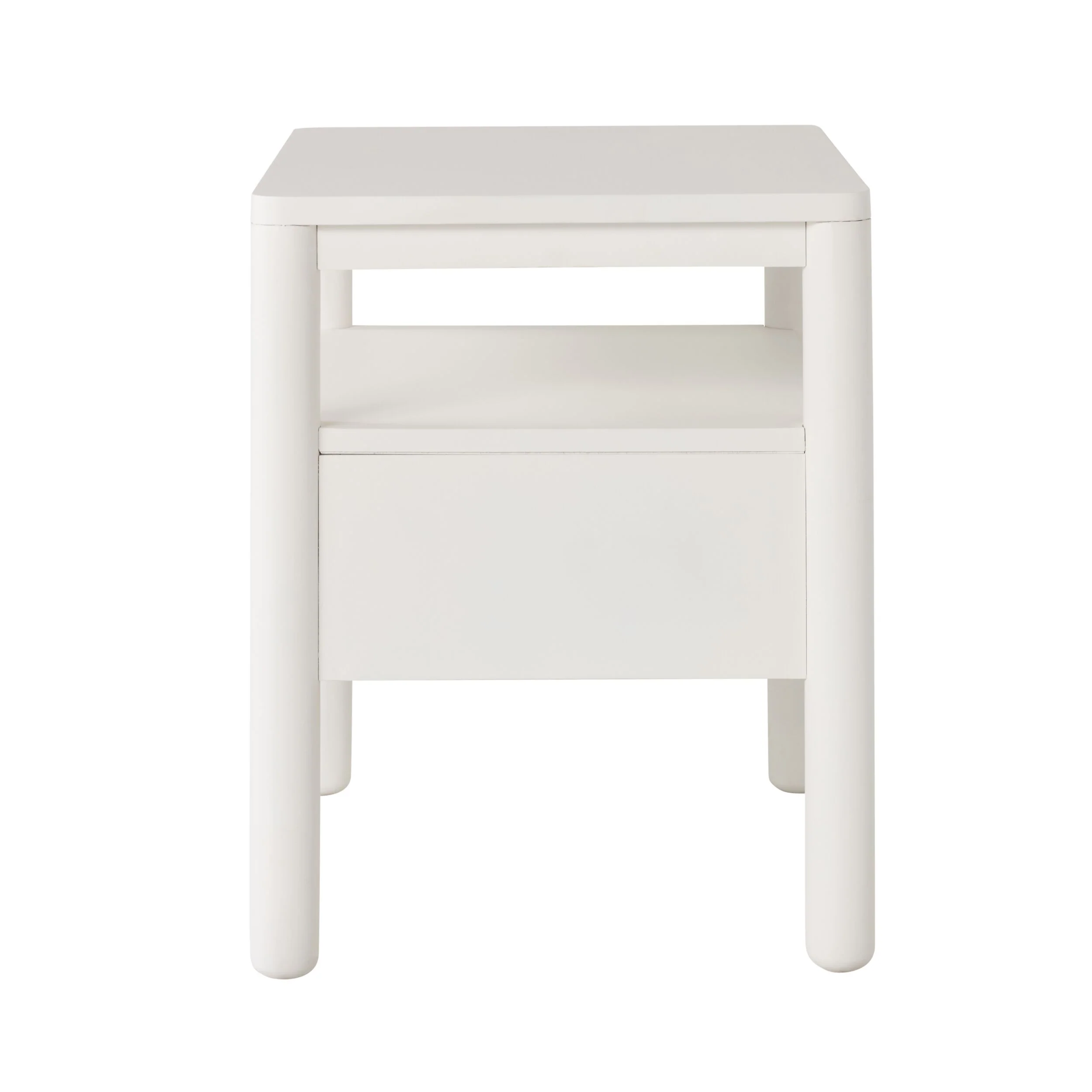 Spintara 1 Drawer Bedside Table White - Image 4