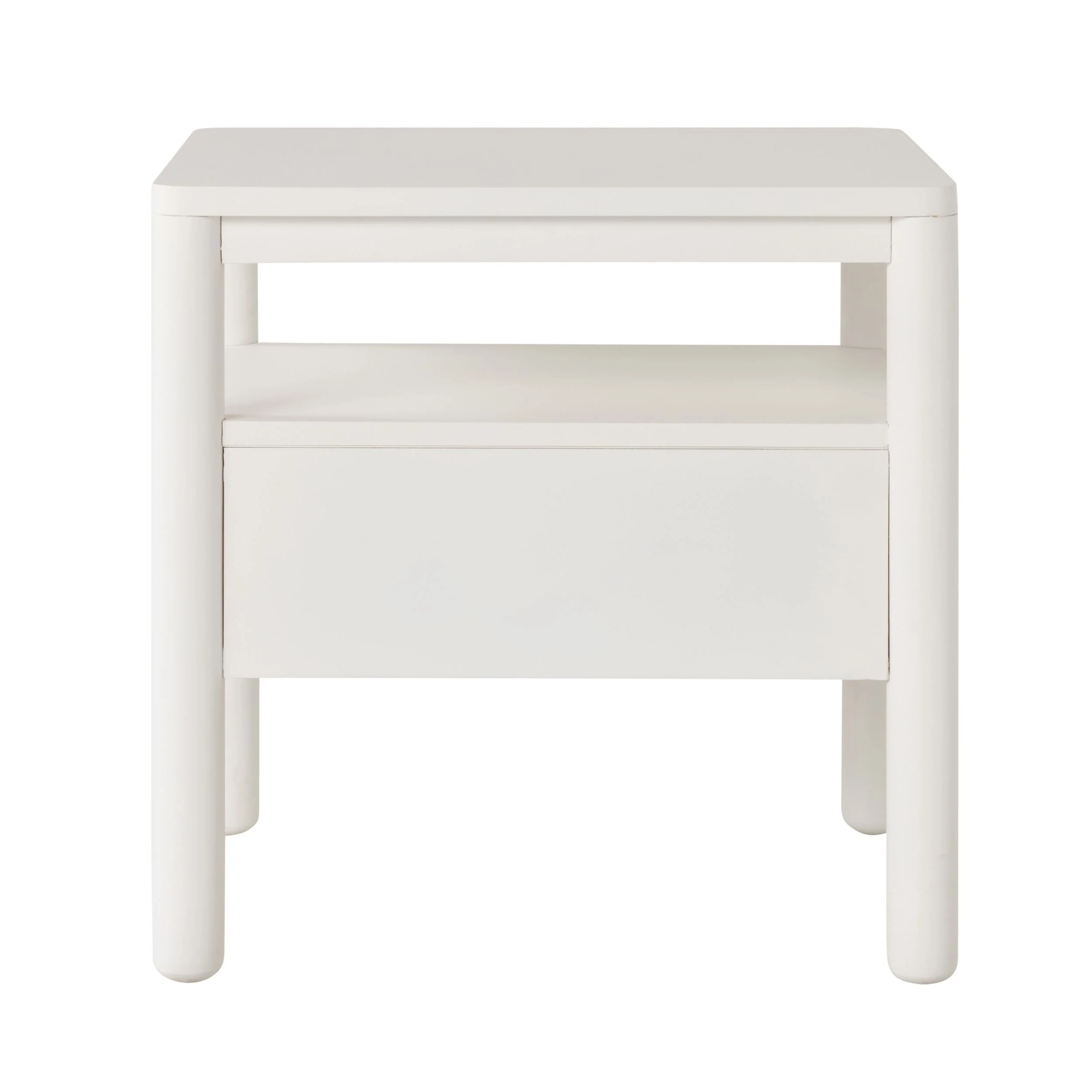 Spintara 1 Drawer Bedside Table White - Image 5