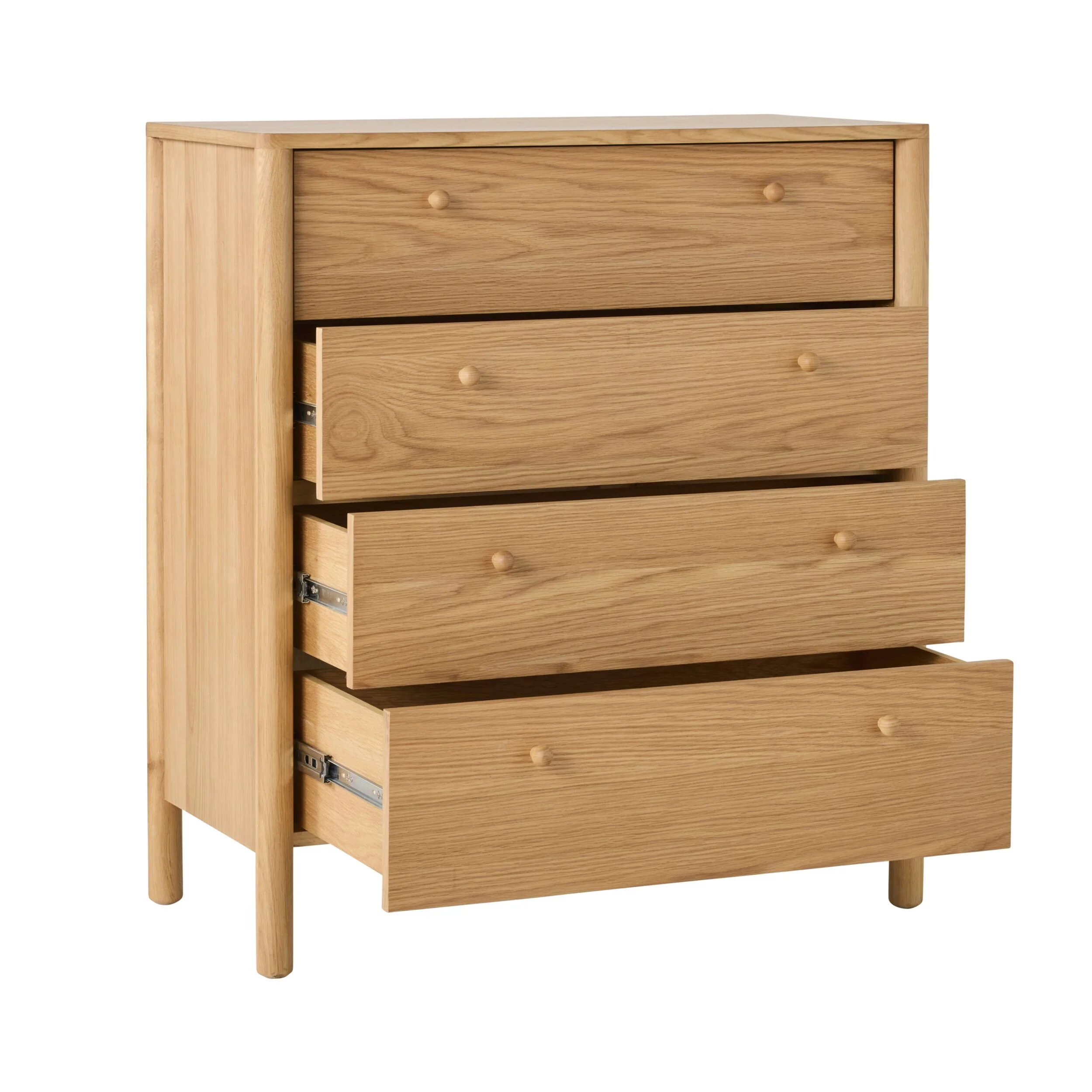 Spintara 4 Drawer Chest Light Oak - Image 3