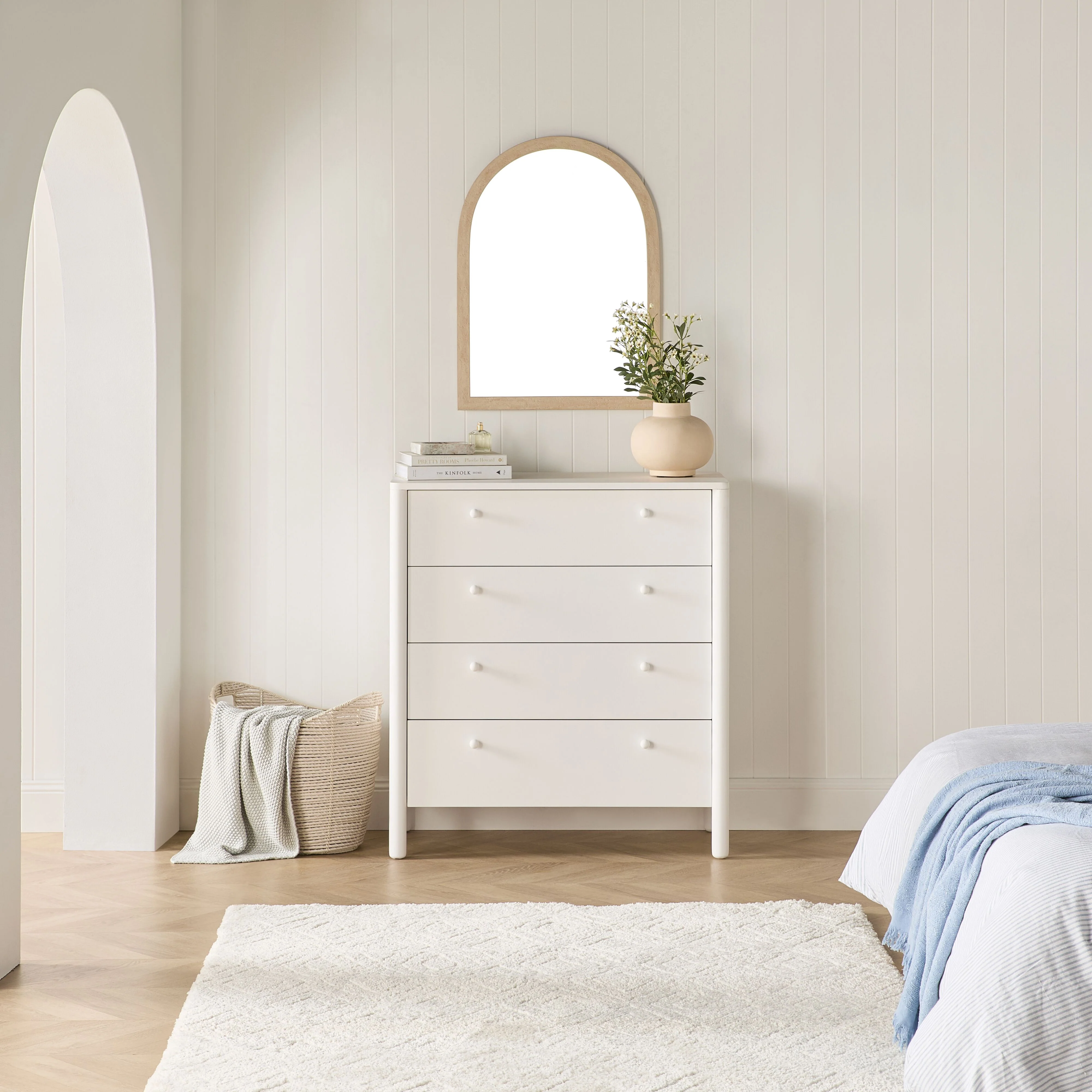 Spintara 4 Drawer Chest White - Image 7