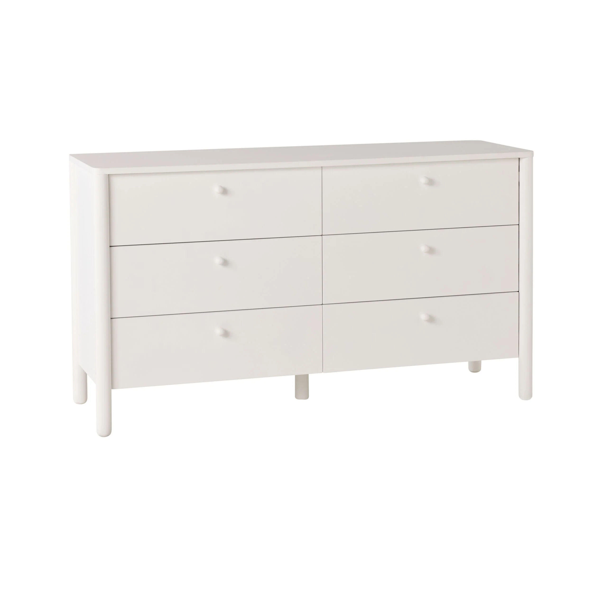 Spintara 6 Drawer Low Chest White - Image 2