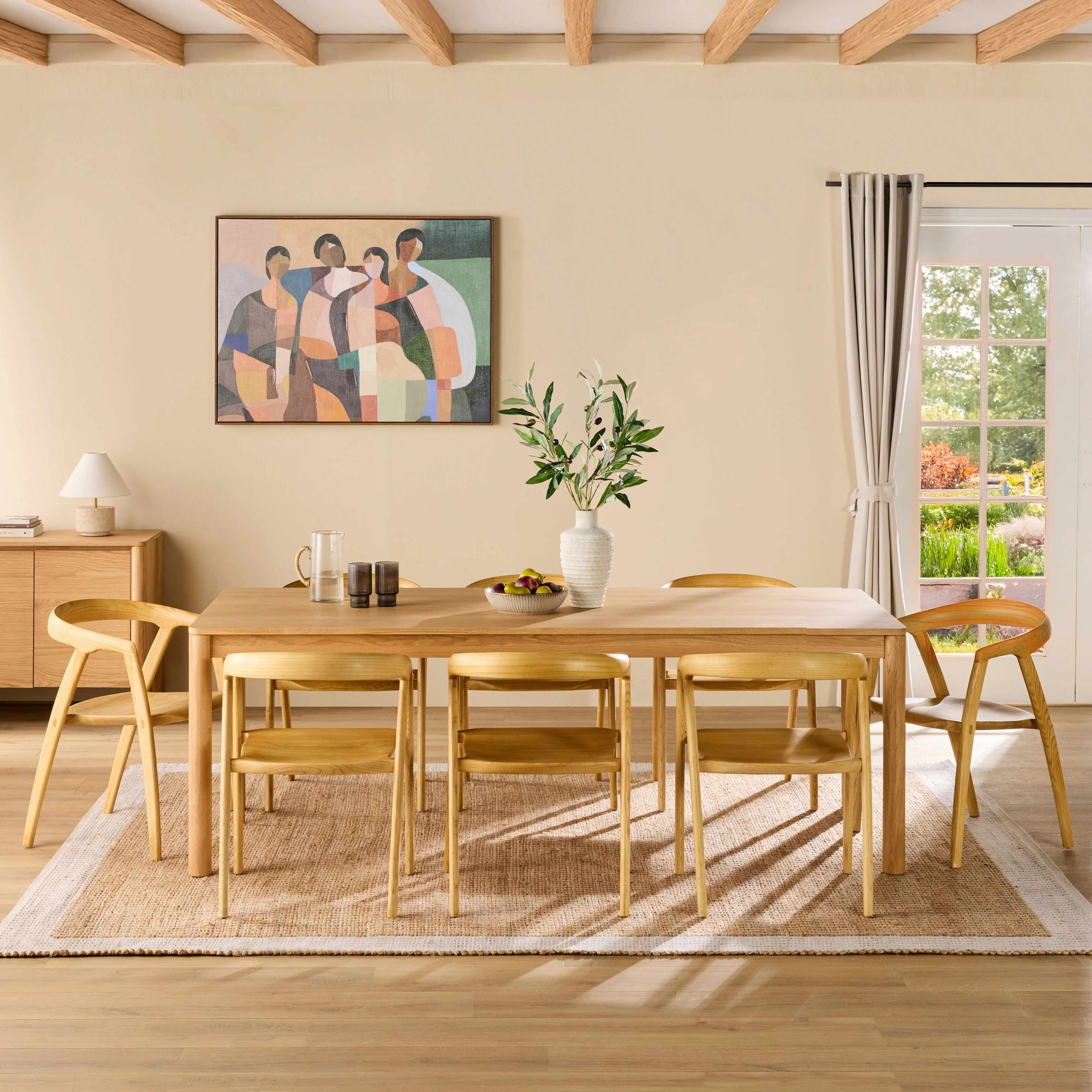 Spintara Dining Table 220cm Light Oak - Image 6