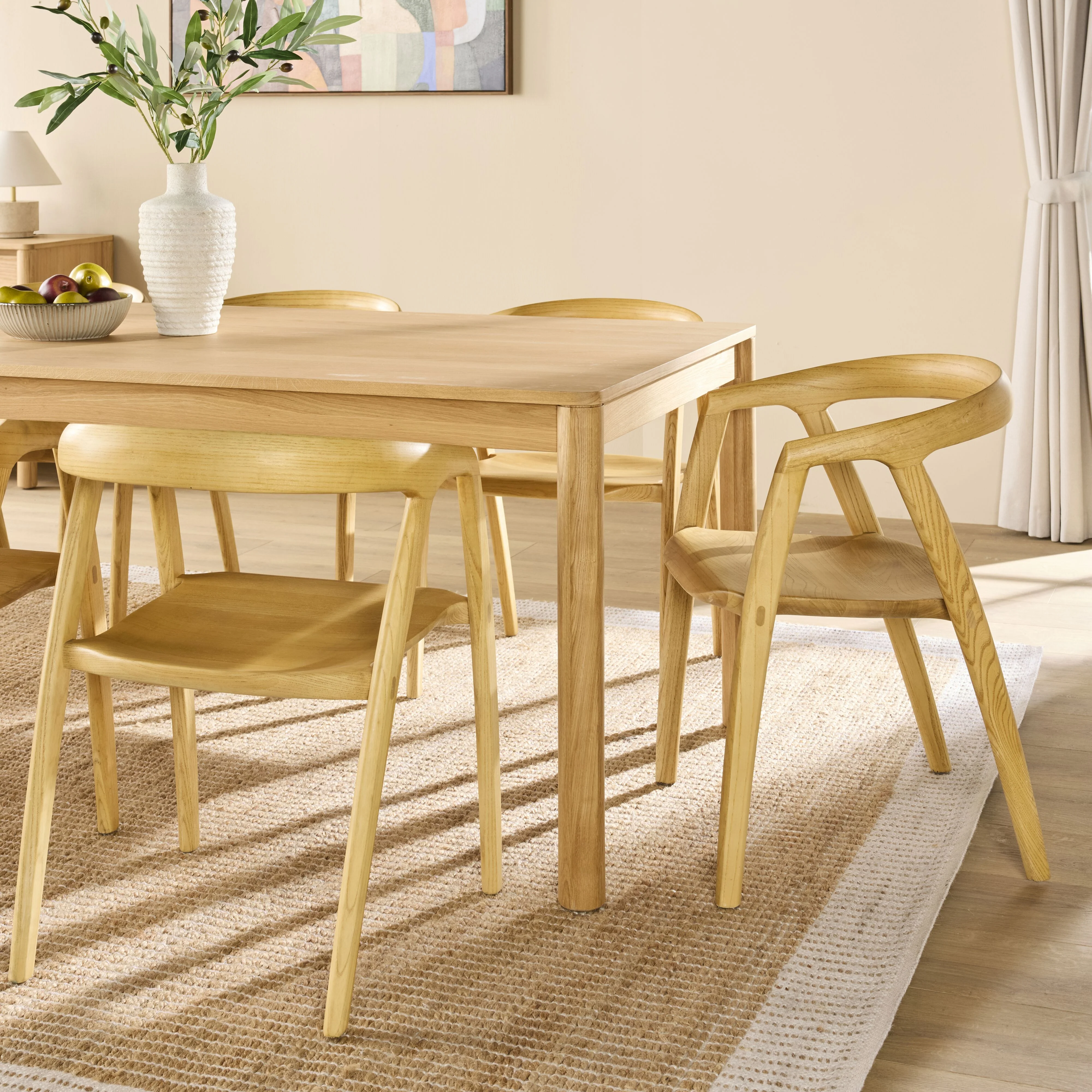 Spintara Dining Table 220cm Light Oak - Image 8