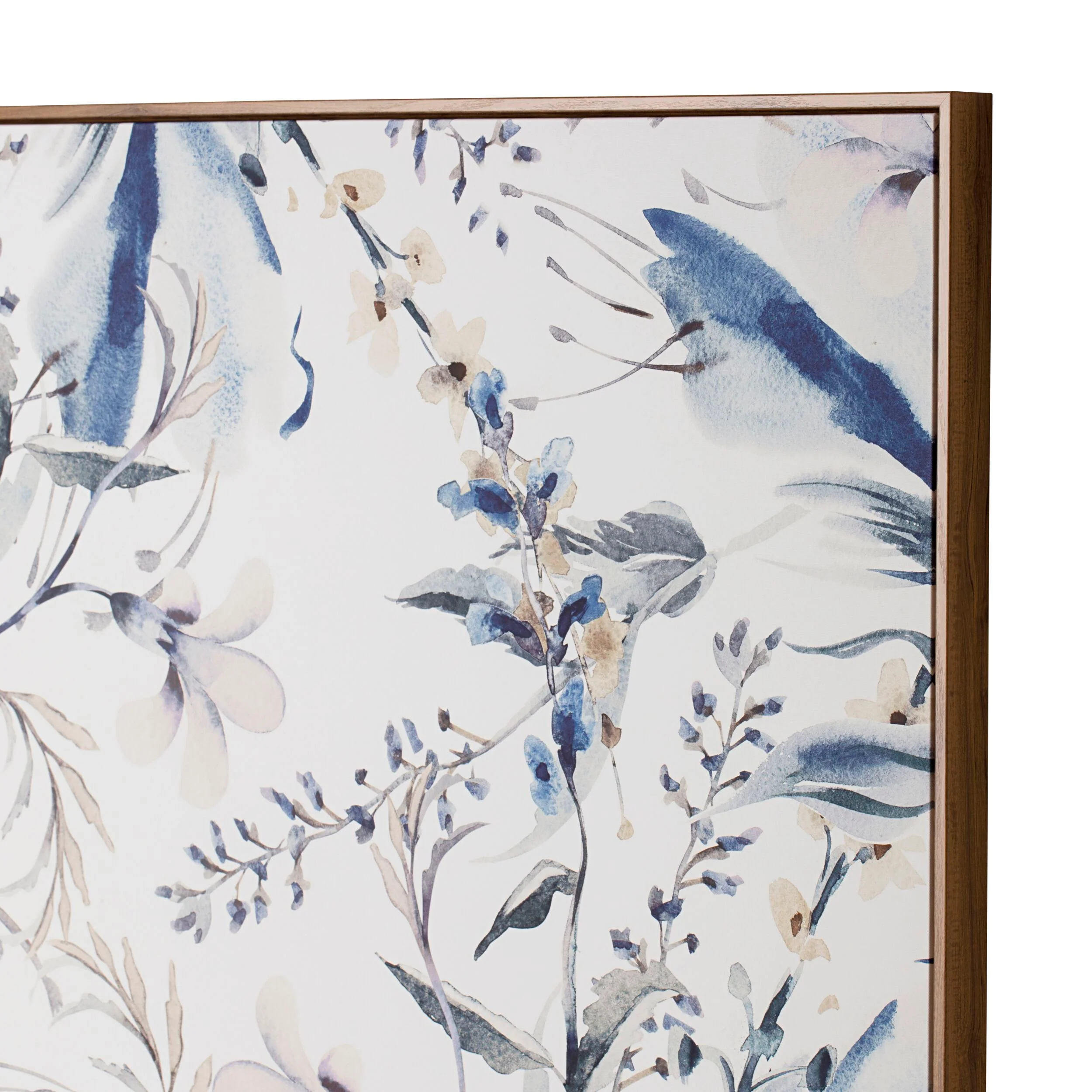 Springtime Blooms Natural Framed Canvas Print 140x100cm - Image 3