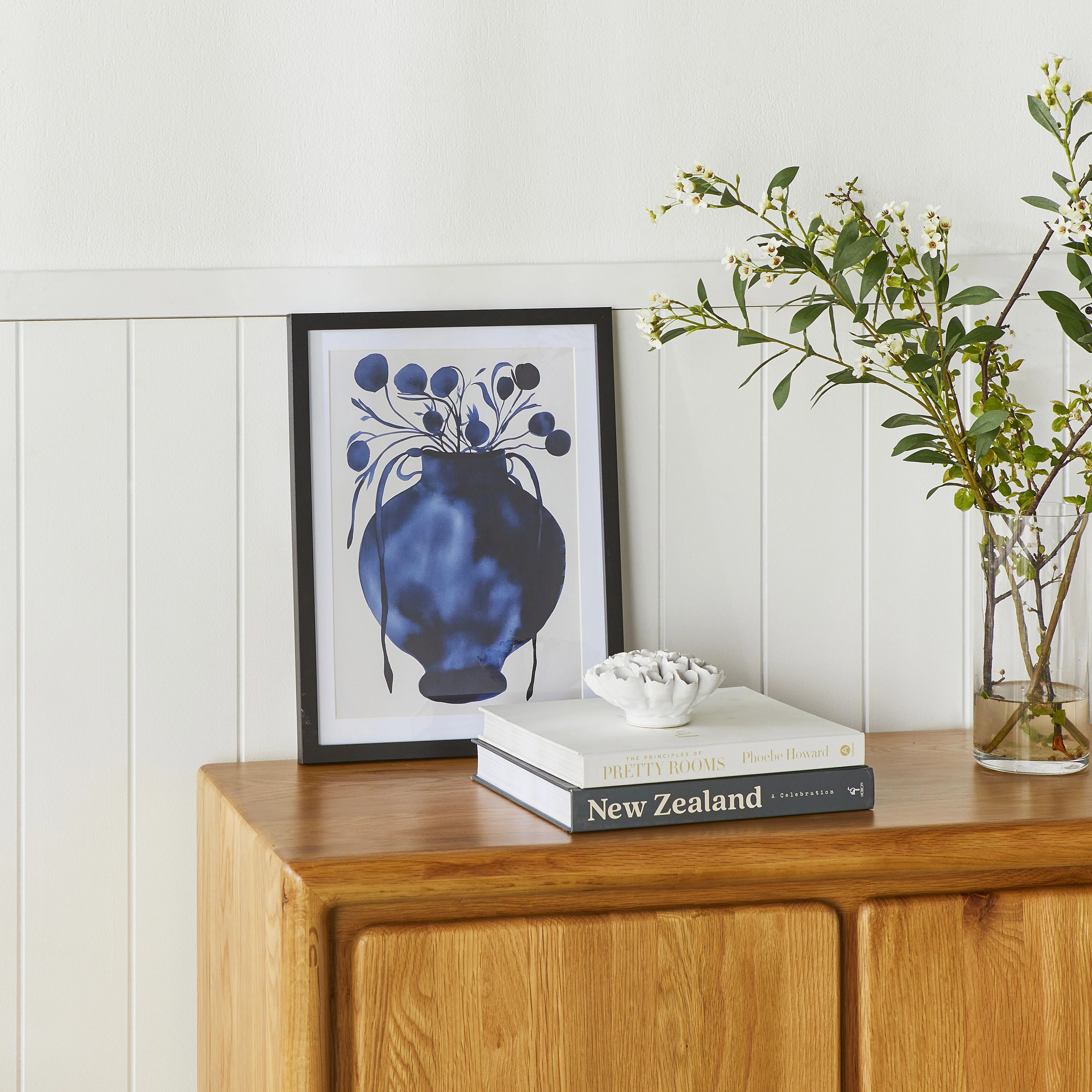 Still Life in Blue Framed Print 30x40cm - Image 4