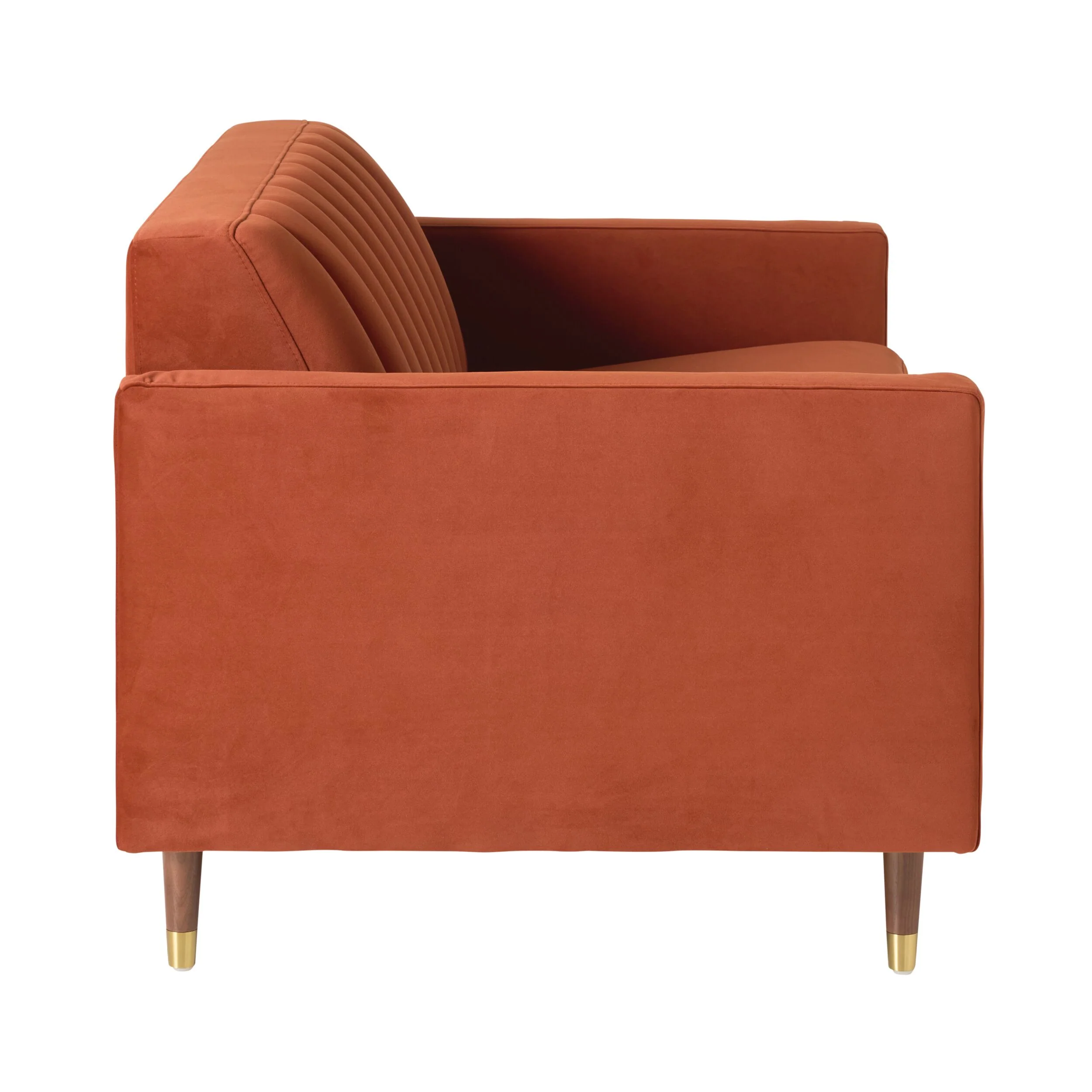 Stitch 2 Seater Velvet Sofa Copper - Image 3
