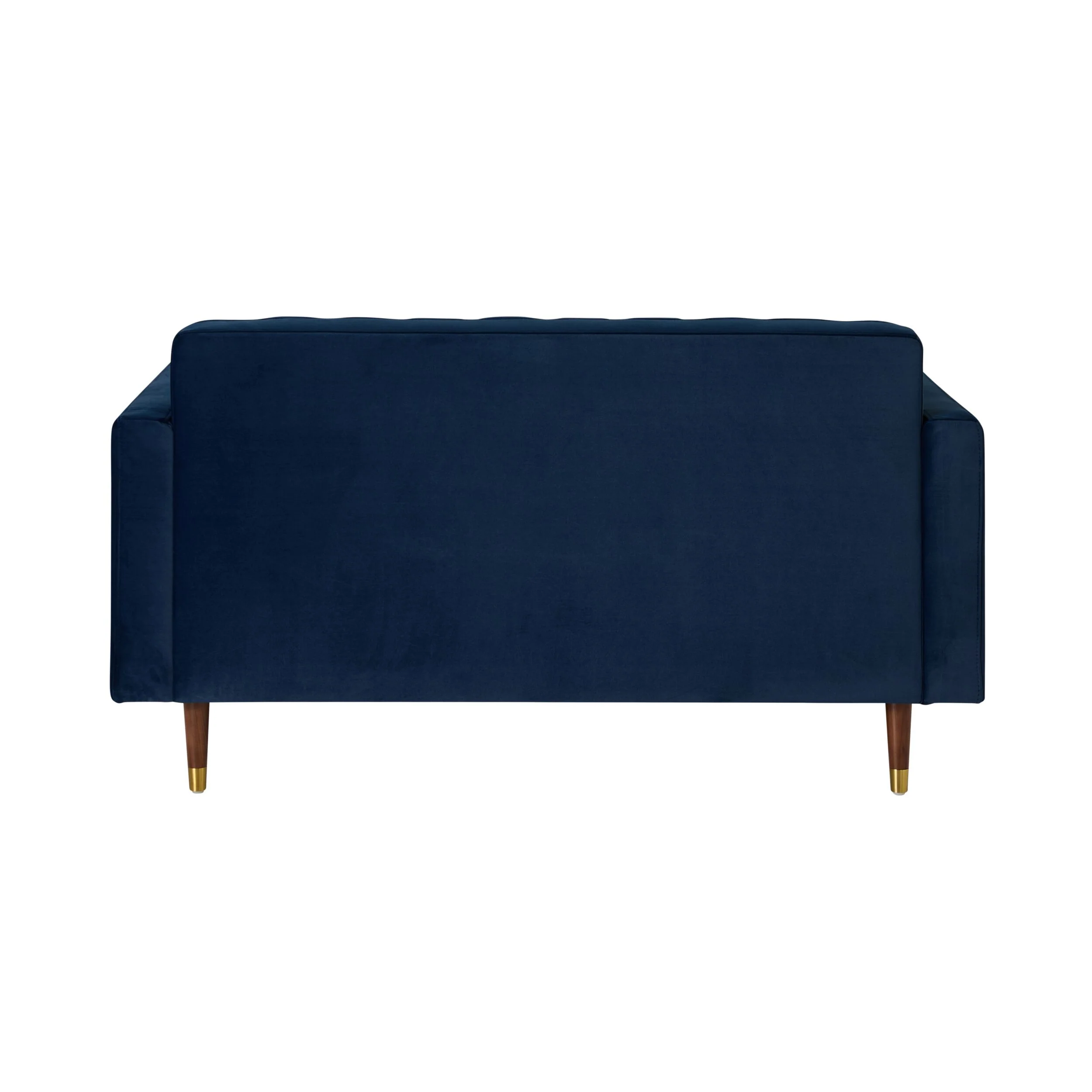 Stitch 2 Seater Velvet Sofa Indigo - Image 4