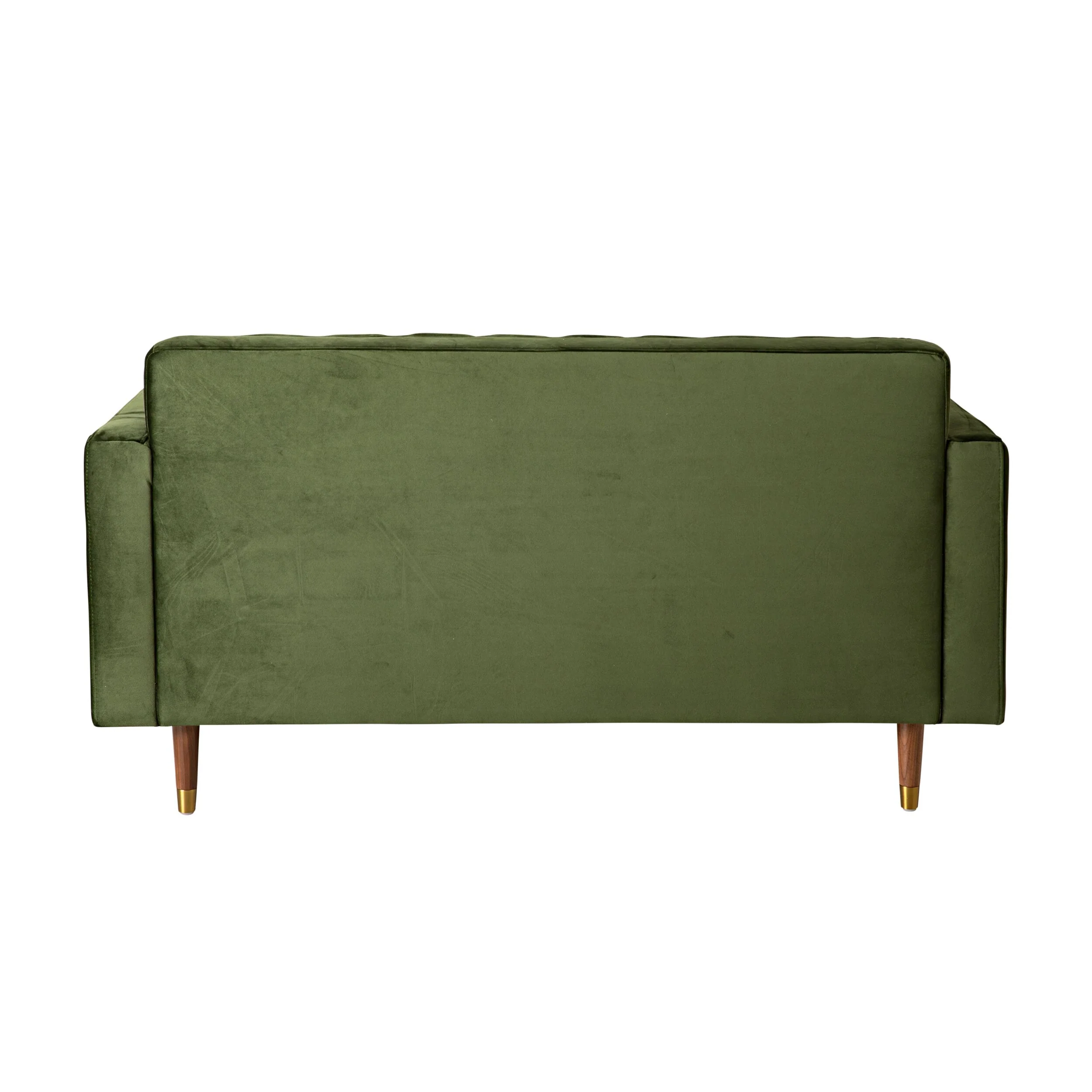 Stitch 2 Seater Velvet Sofa Juniper Olive - Image 4