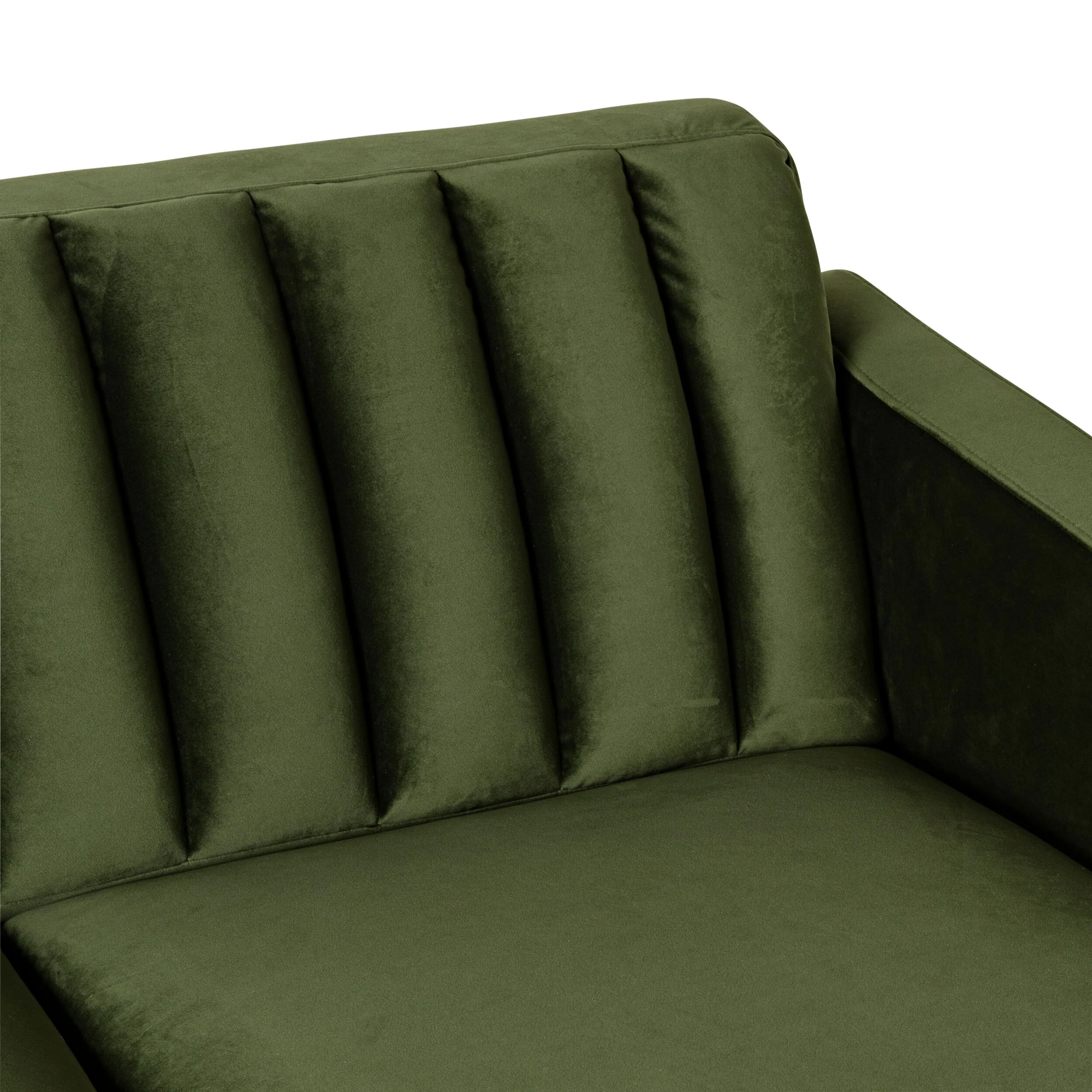 Stitch 2 Seater Velvet Sofa Juniper Olive - Image 6
