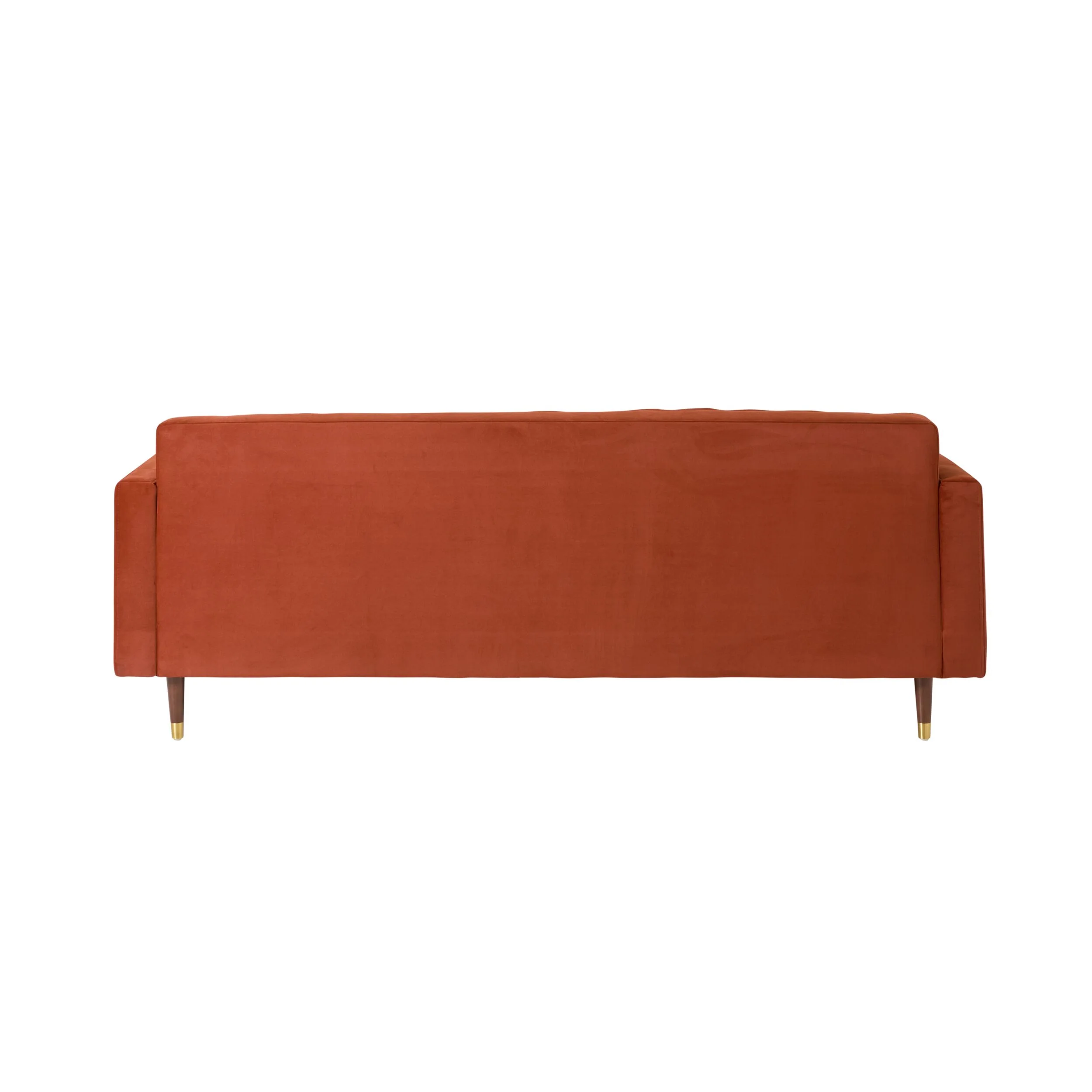 Stitch 3 Seater Velvet Sofa Copper - Image 4