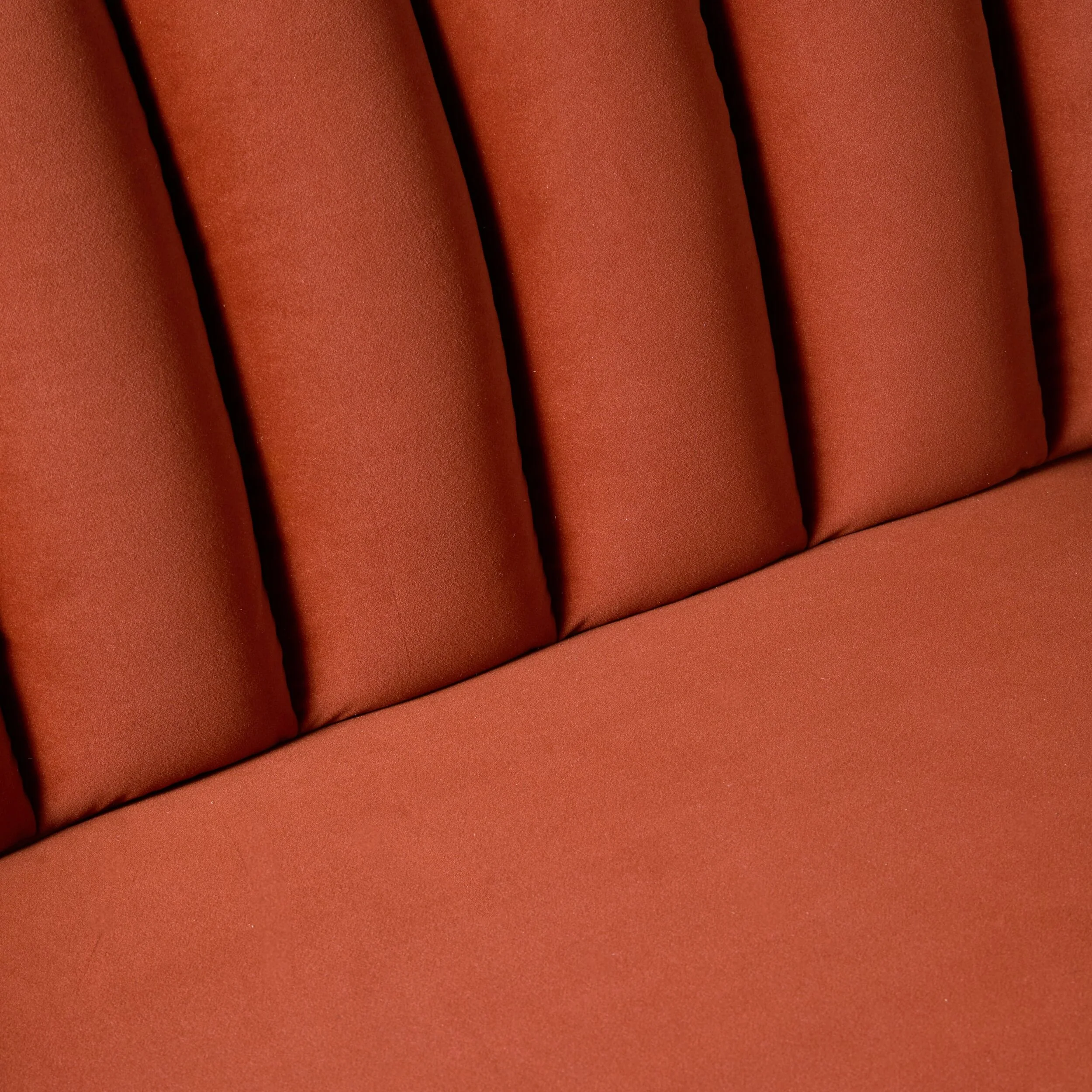 Stitch 3 Seater Velvet Sofa Copper - Image 6