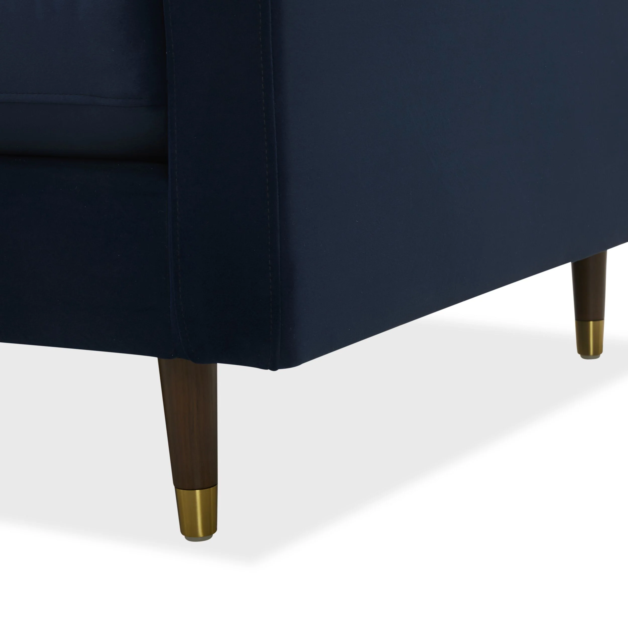 Stitch 3 Seater Velvet Sofa Indigo - Image 9