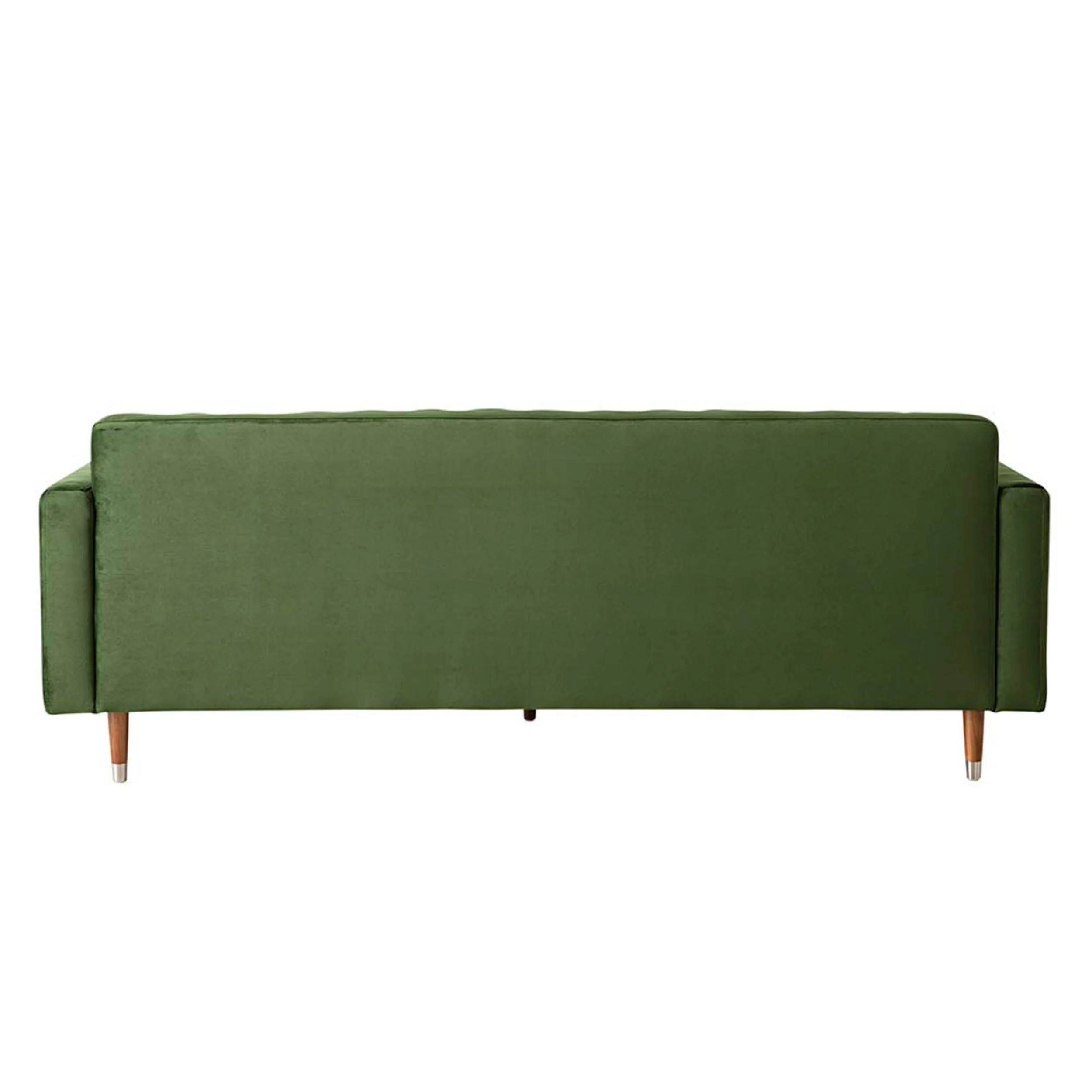 Stitch 3 Seater Velvet Sofa Juniper Olive - Image 4