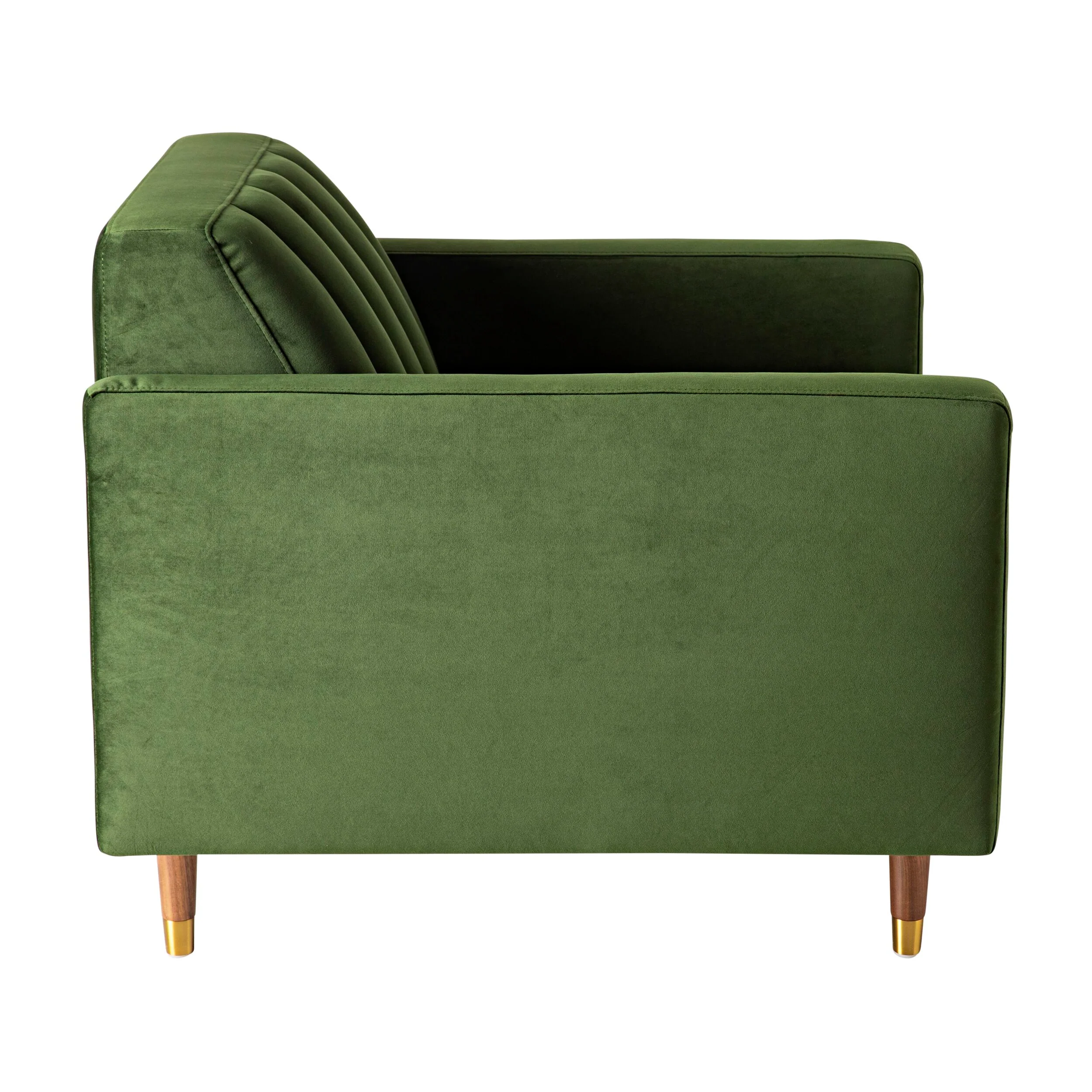 Stitch Velvet Armchair Juniper Olive - Image 3