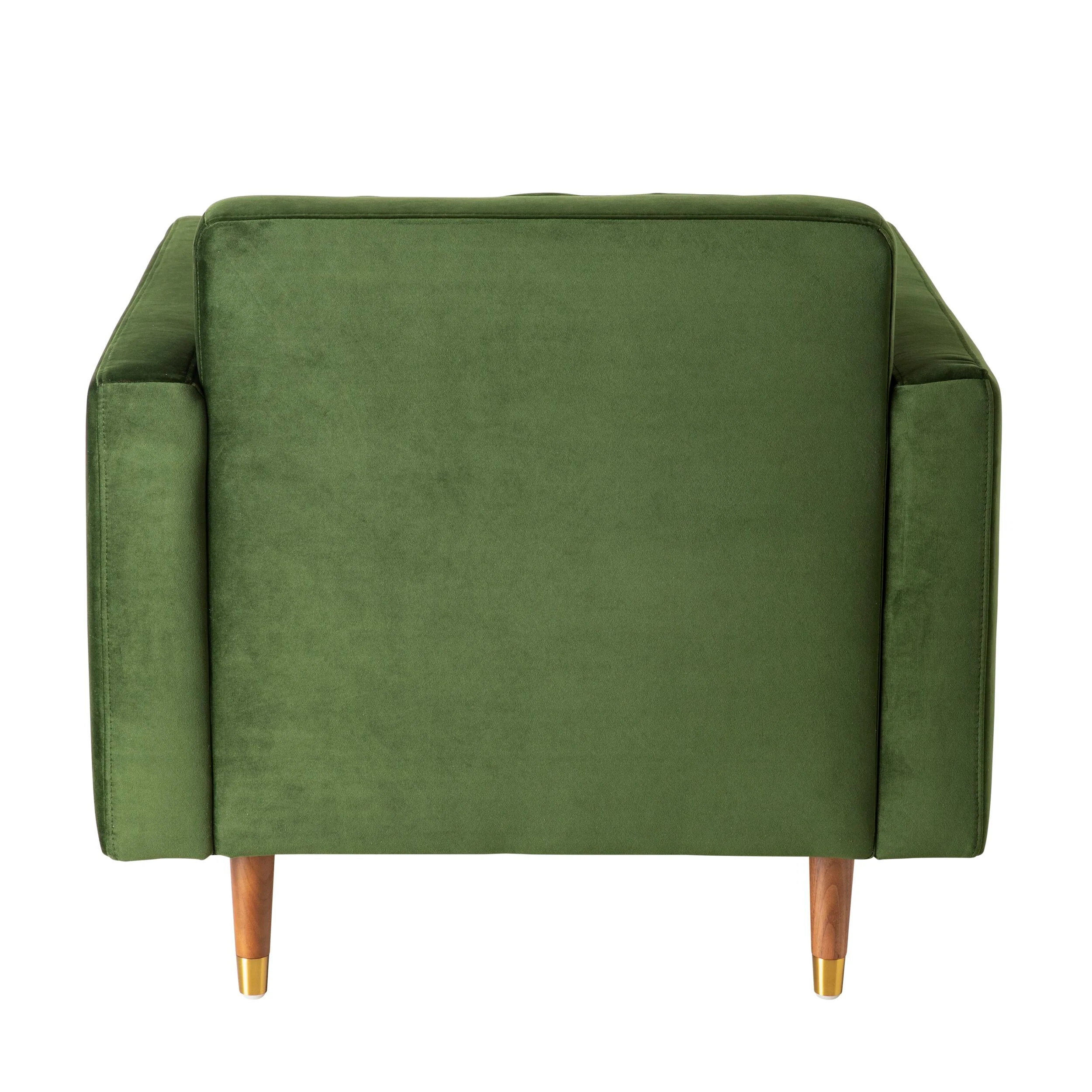 Stitch Velvet Armchair Juniper Olive - Image 4