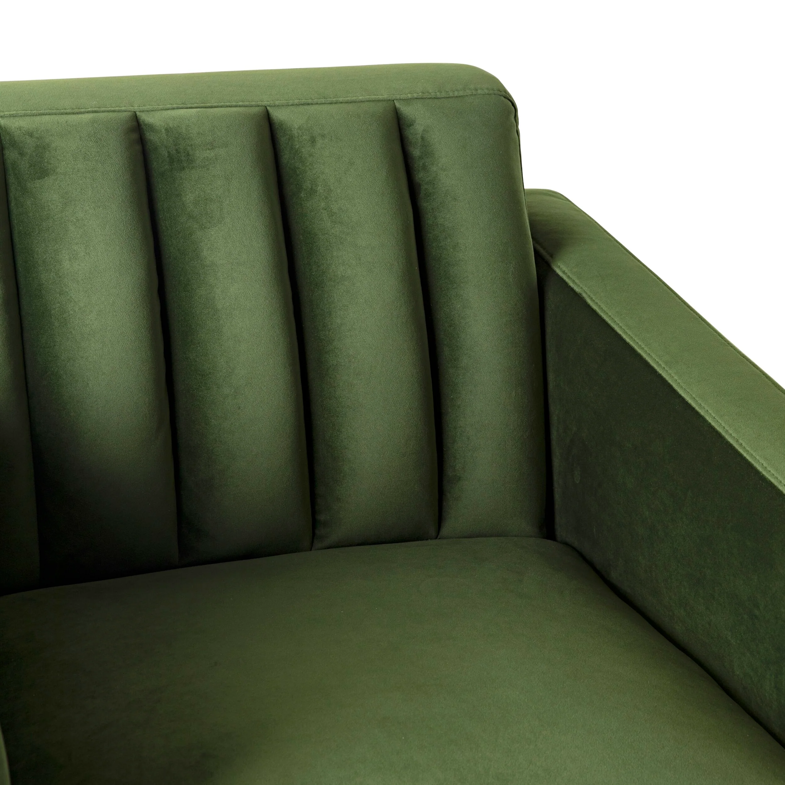 Stitch Velvet Armchair Juniper Olive - Image 5