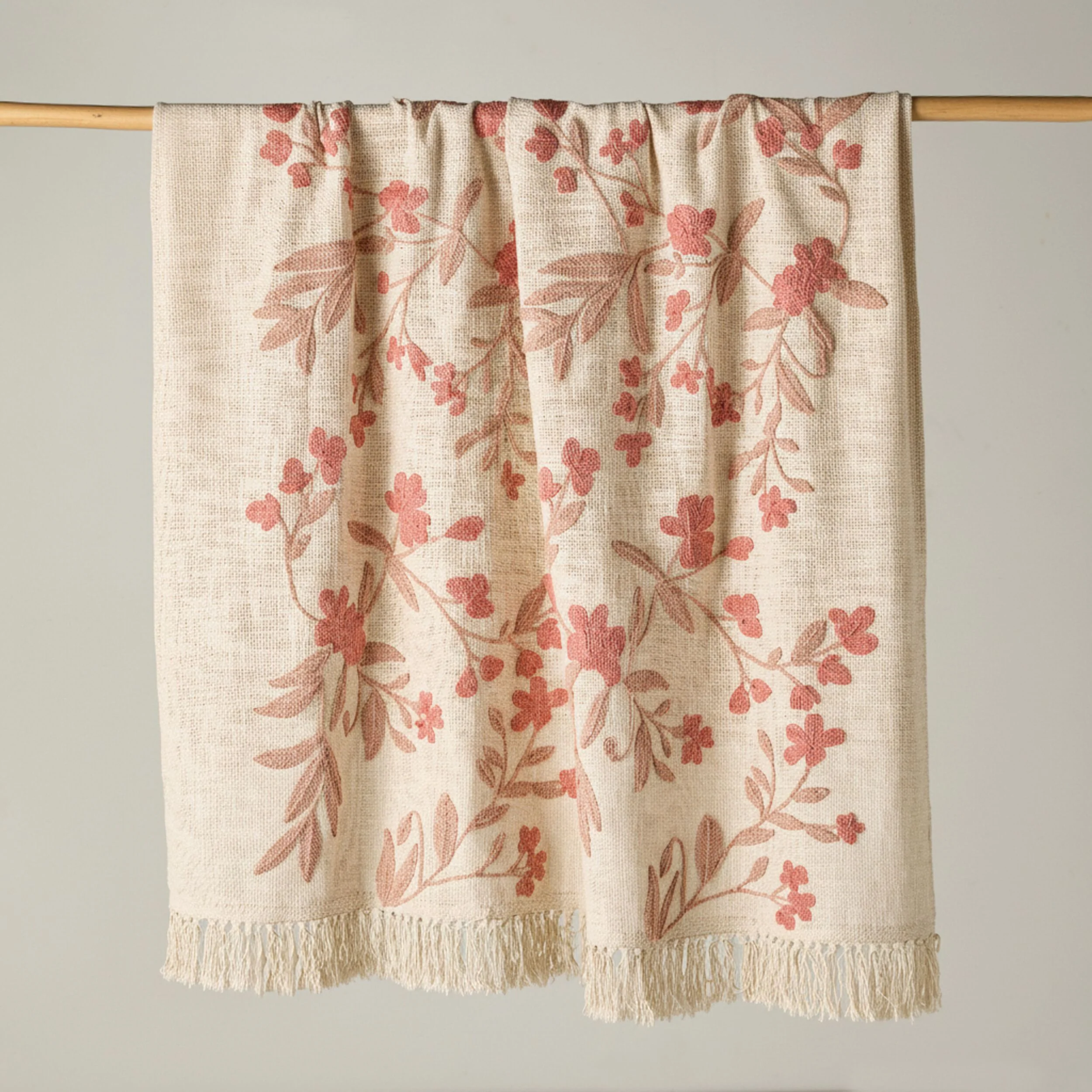 Stitch Birdsong Embroidered Throw - Image 3