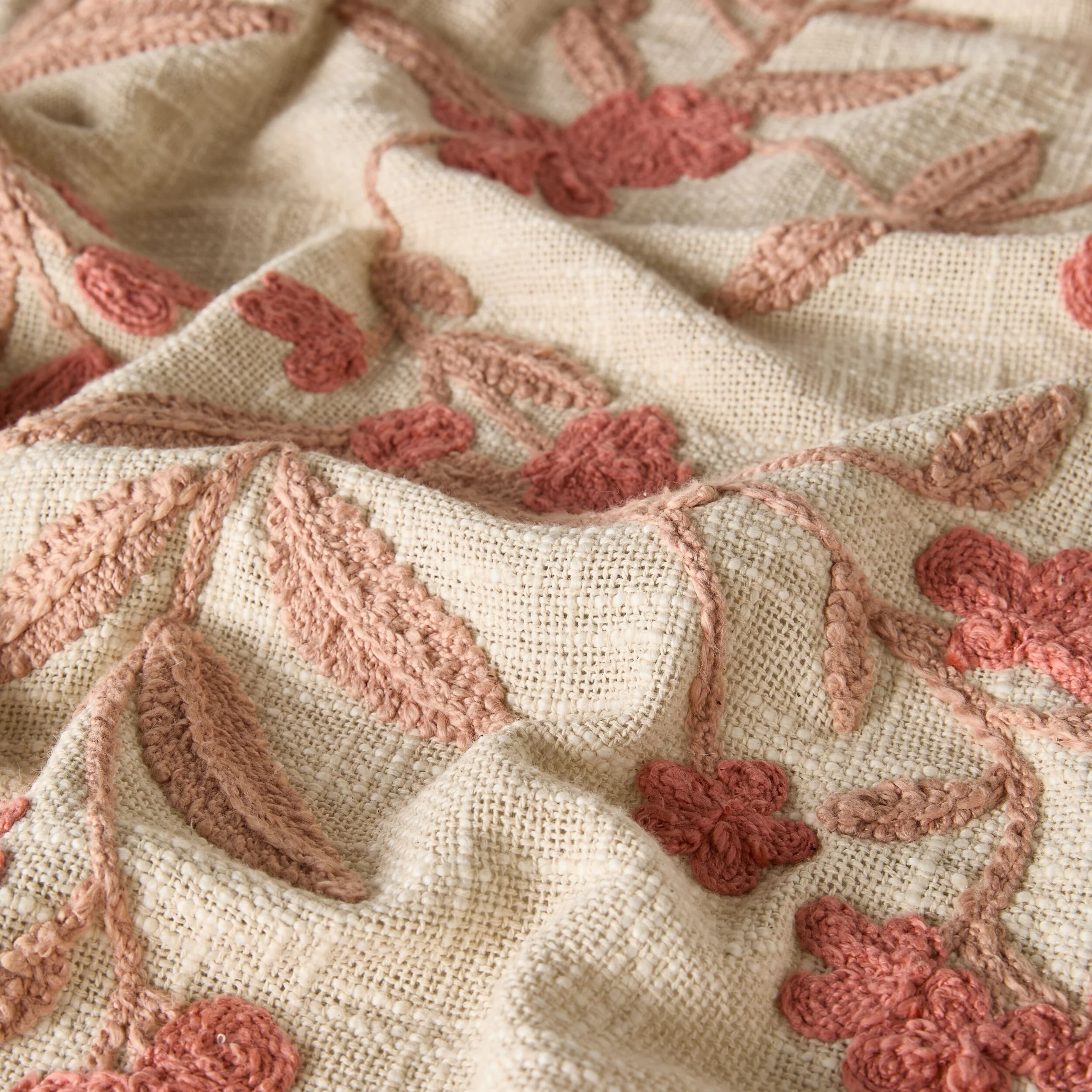Stitch Birdsong Embroidered Throw - Image 4